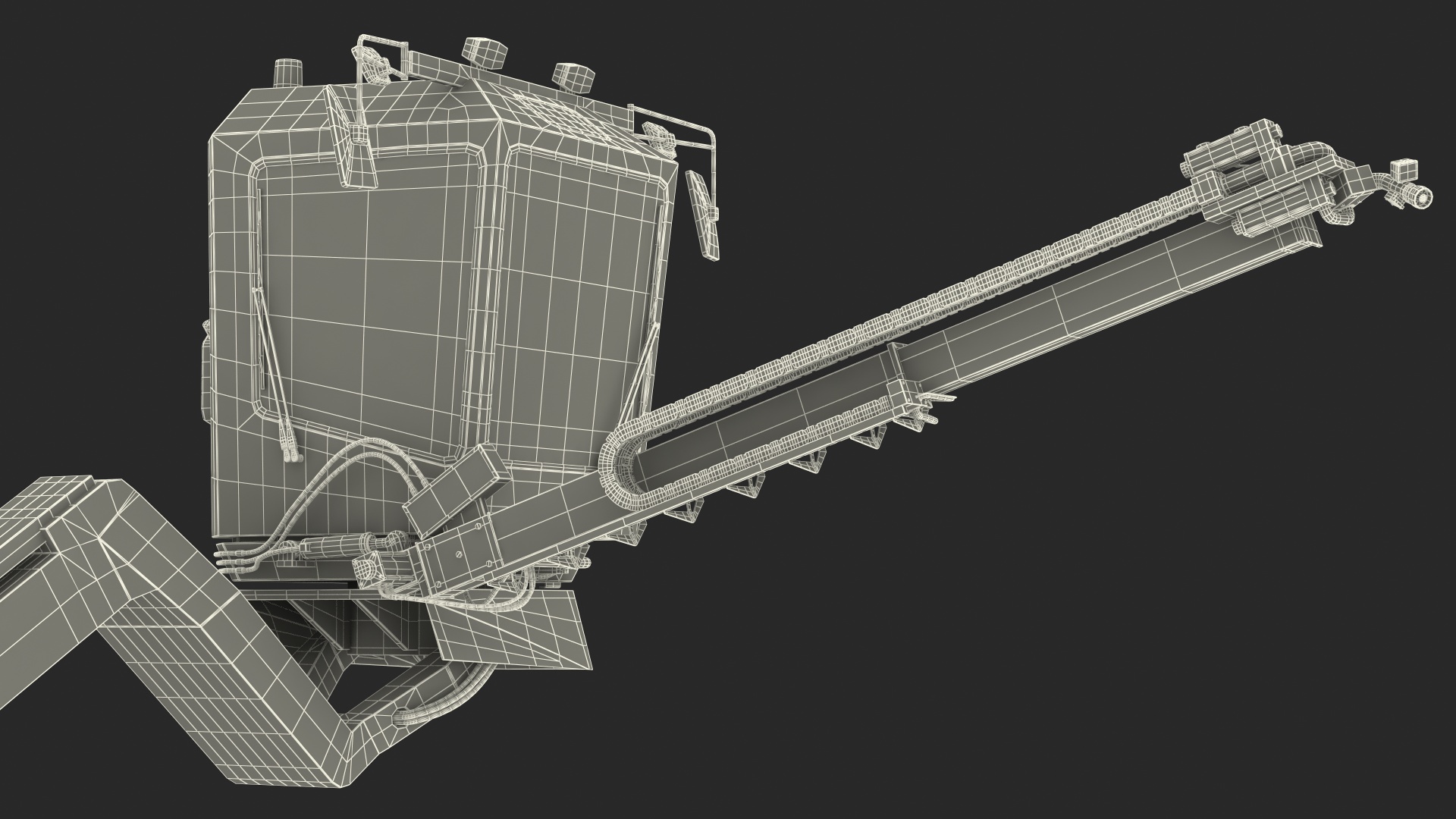 3D model Deicing Vehicle Generic Working Position