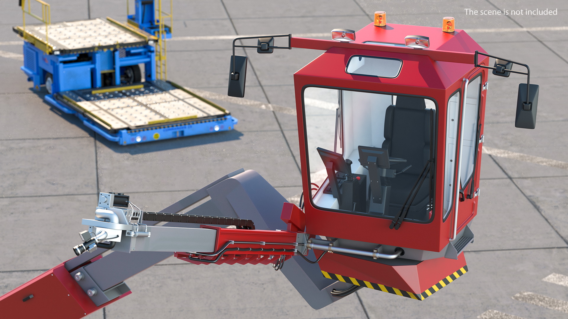 3D model Deicing Vehicle Generic Working Position
