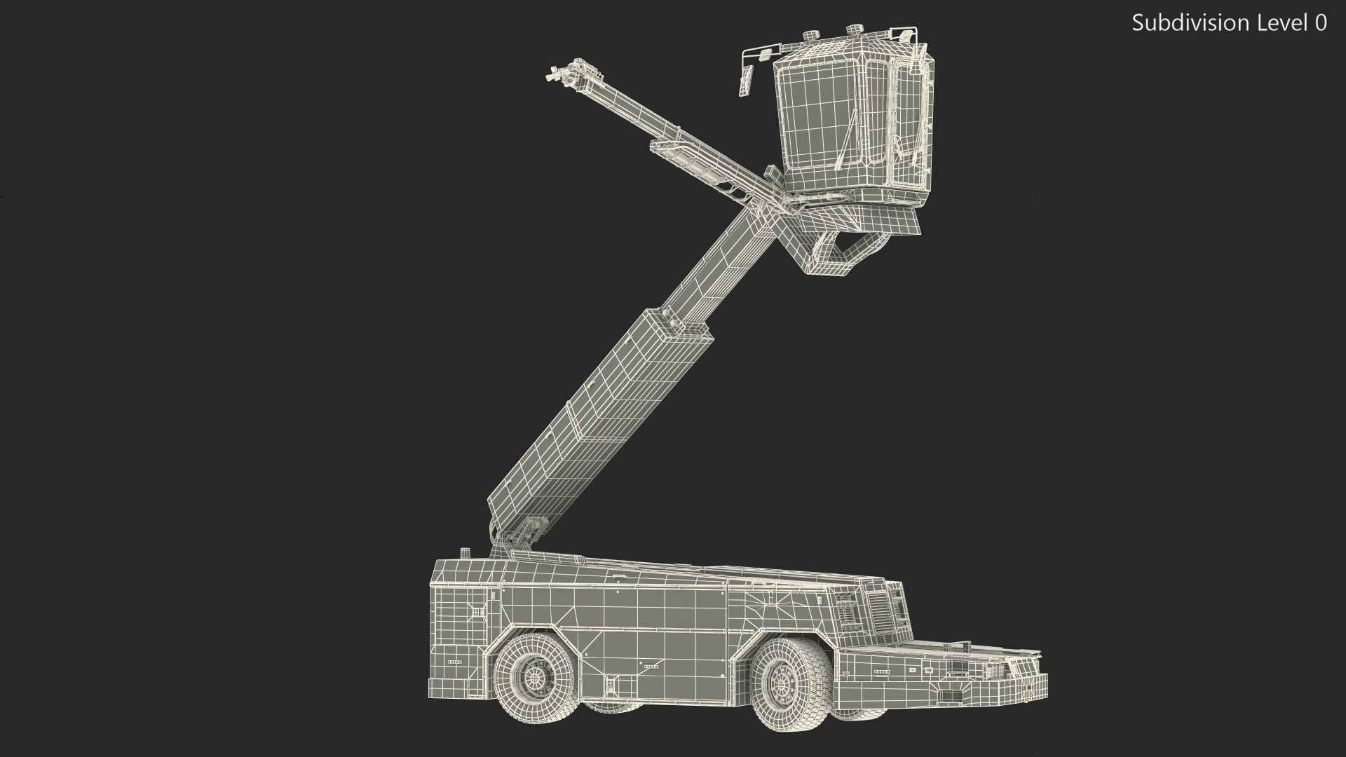 3D model Deicing Vehicle Generic Working Position