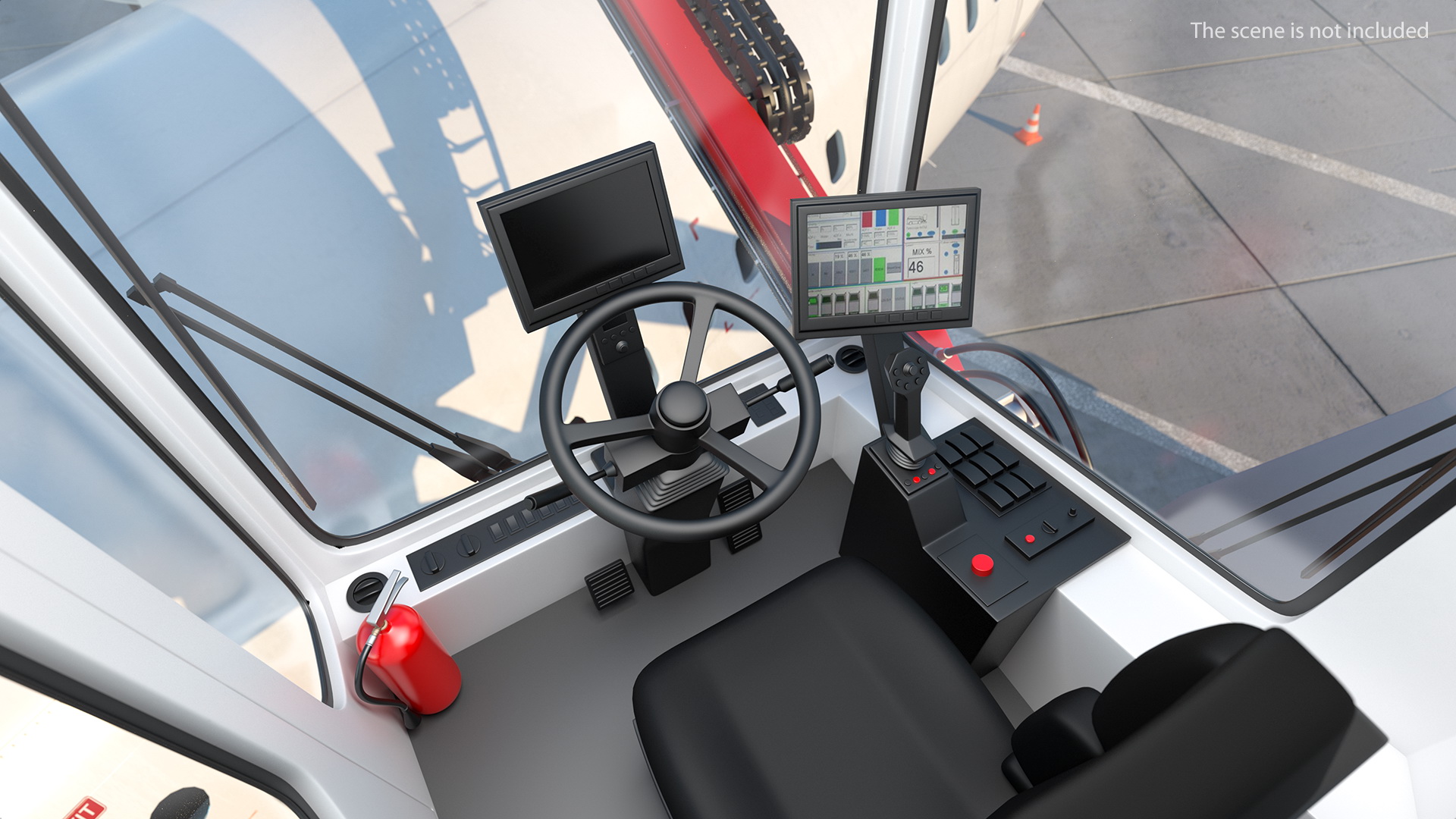3D model Deicing Vehicle Generic Working Position