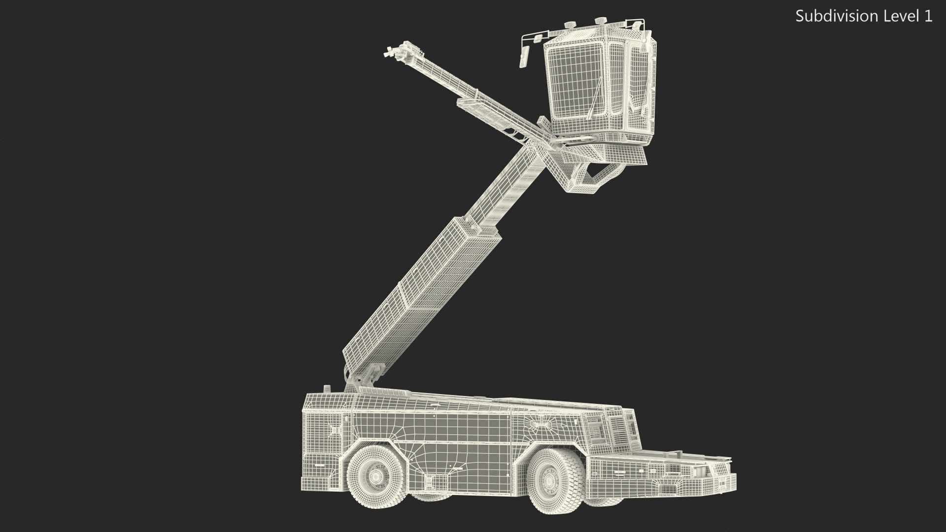 3D model Deicing Vehicle Generic Working Position