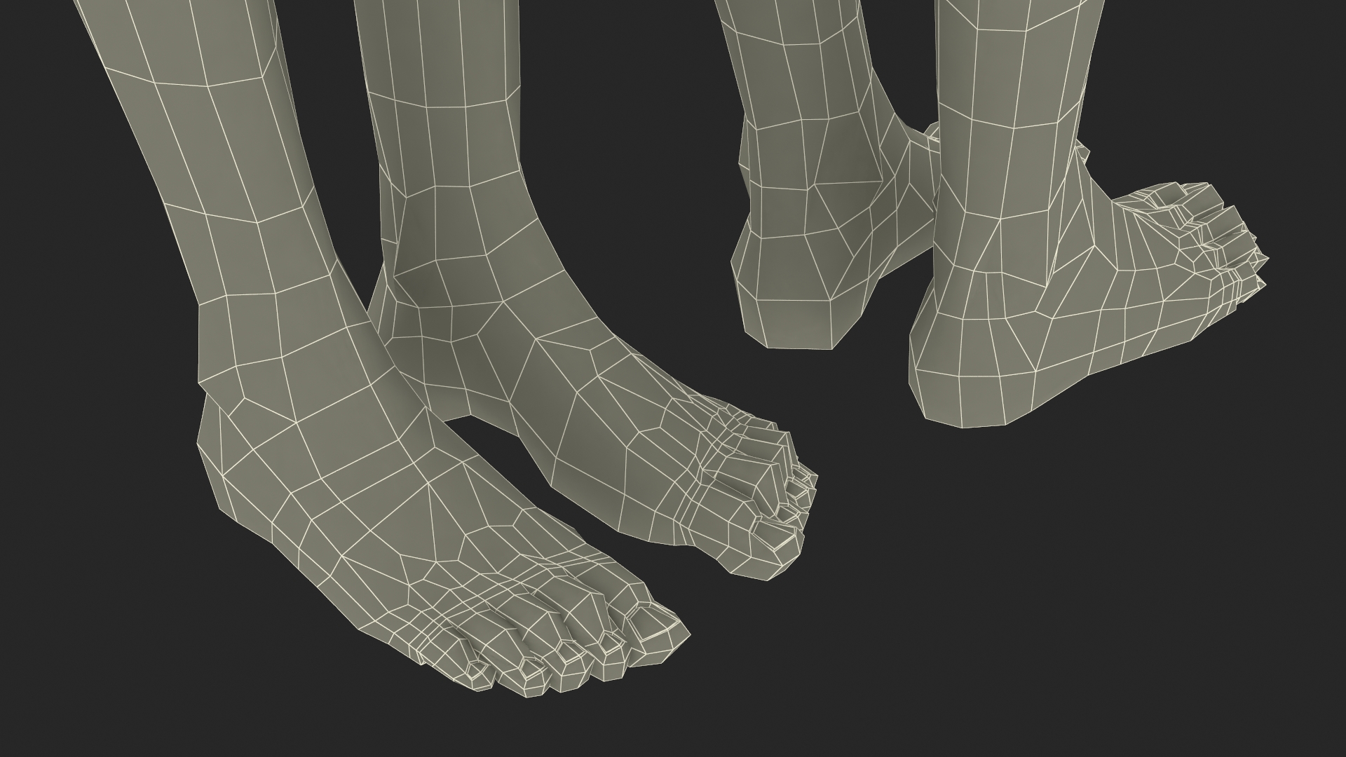 Naked European Woman Rigged 3D