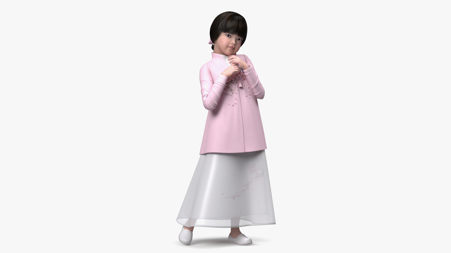 3D Shy Chinese Baby Girl