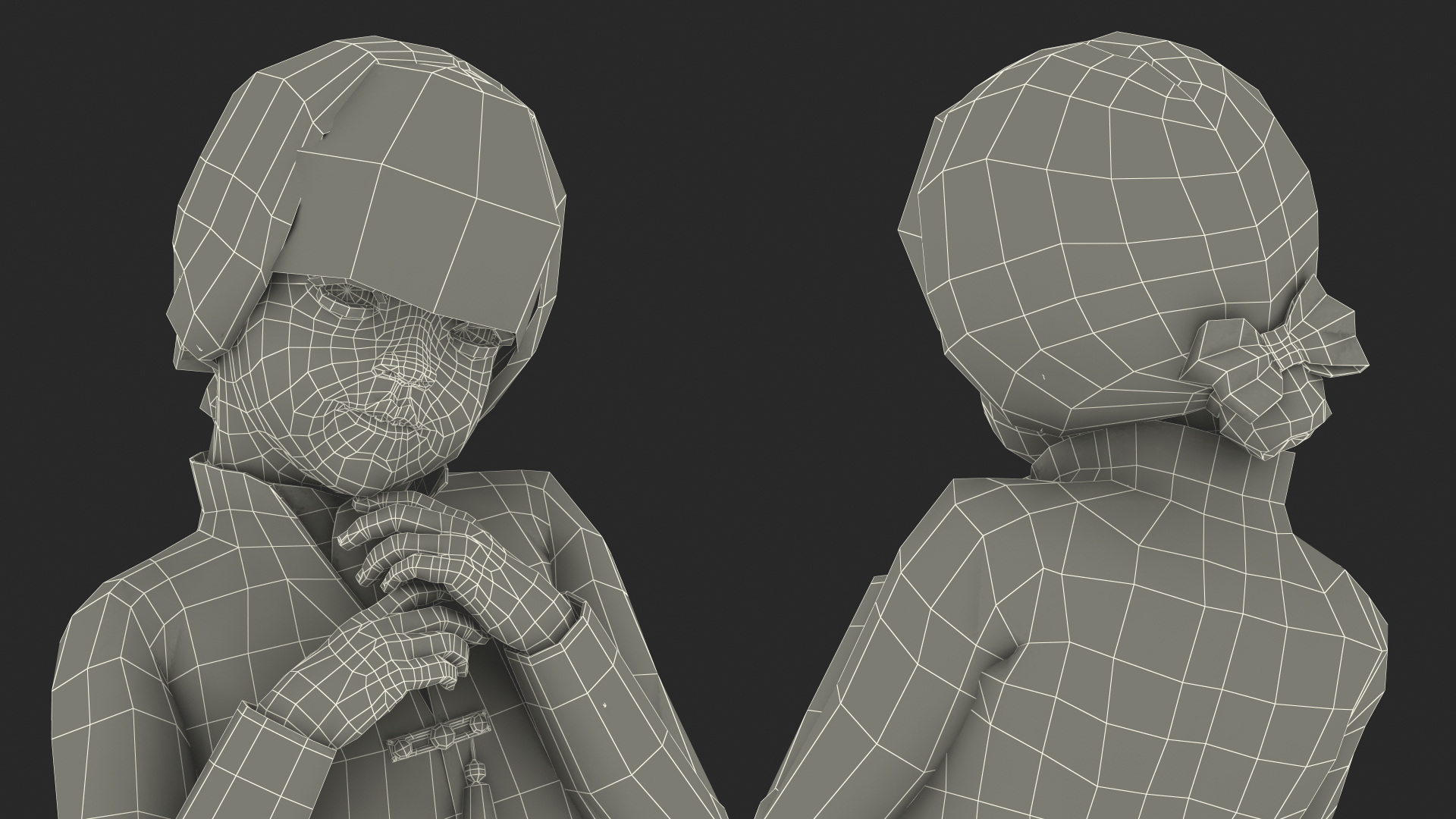 3D Shy Chinese Baby Girl