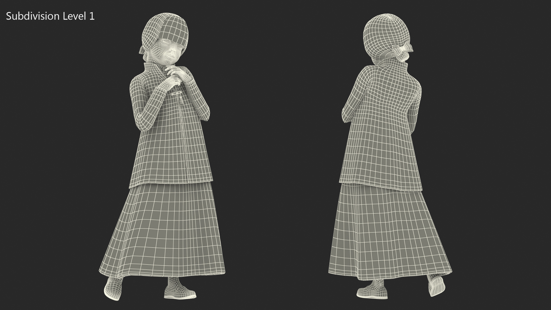 3D Shy Chinese Baby Girl