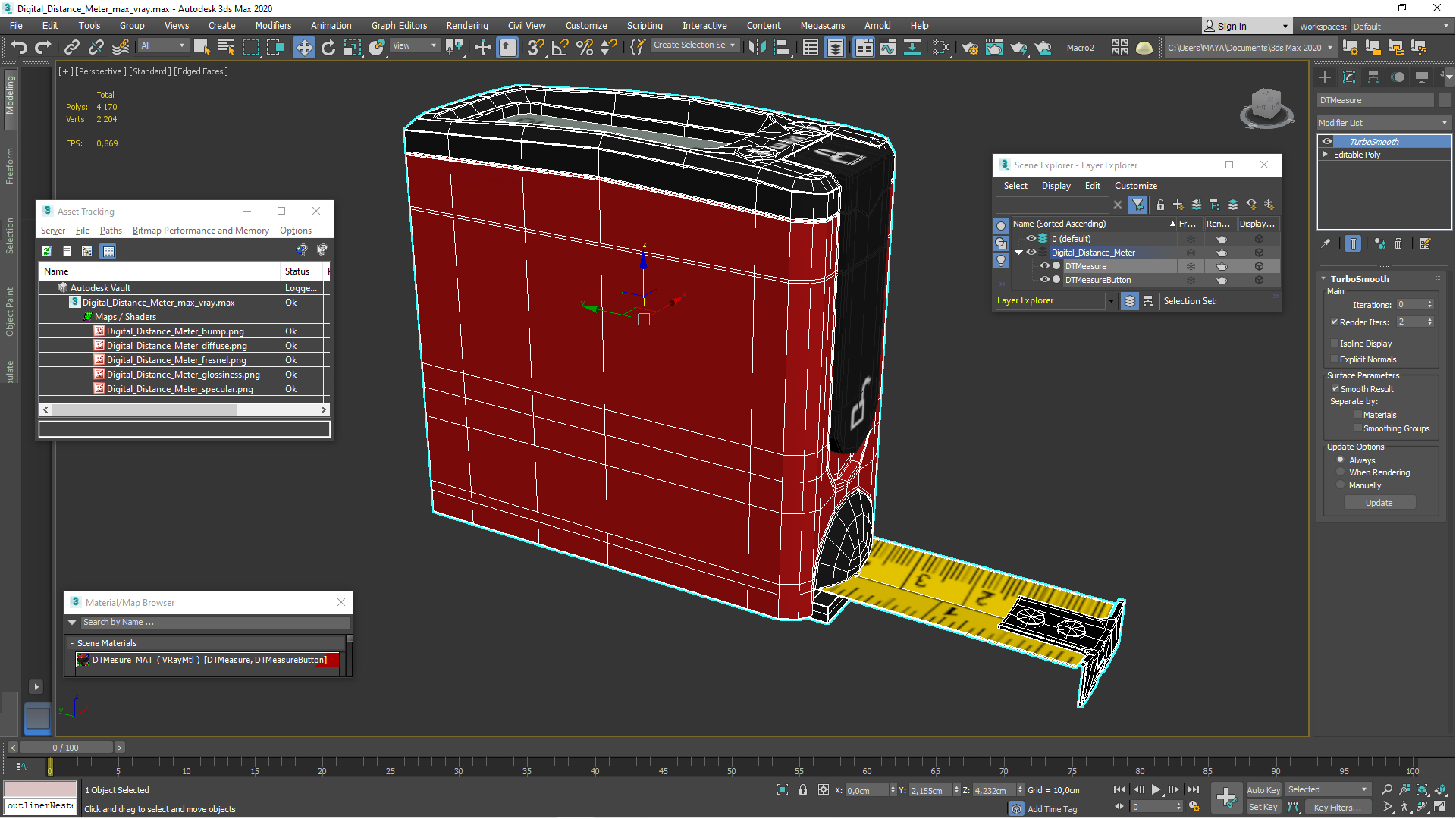 Digital Distance Meter 3D