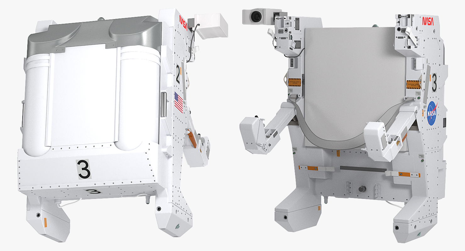 3D model Astronaut in Spacesuit A7L with Manned Maneuvering Unit