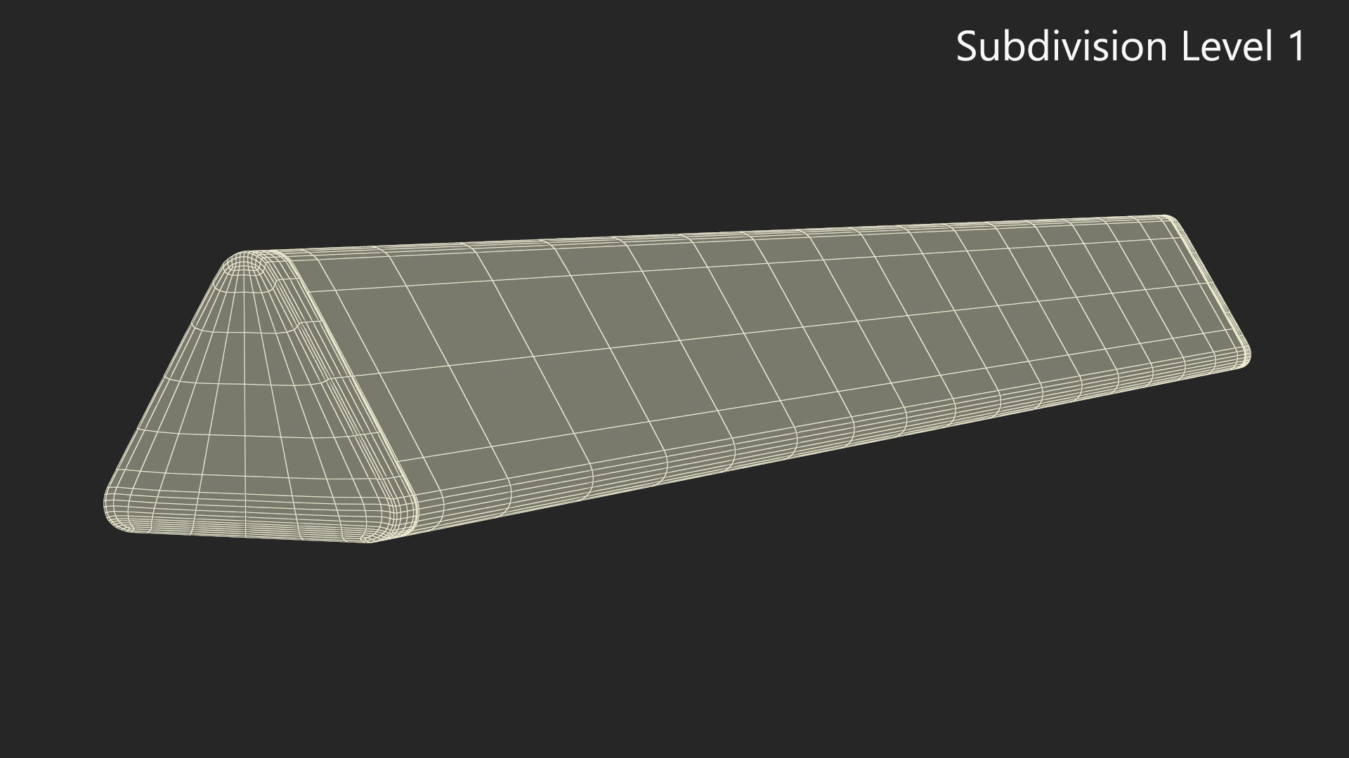 3D Striped Medieval Awning model