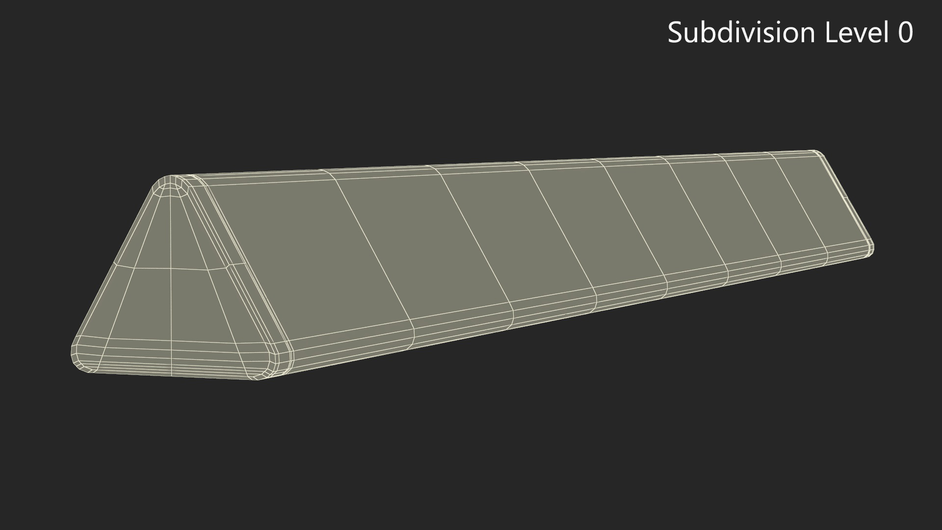 3D Striped Medieval Awning model
