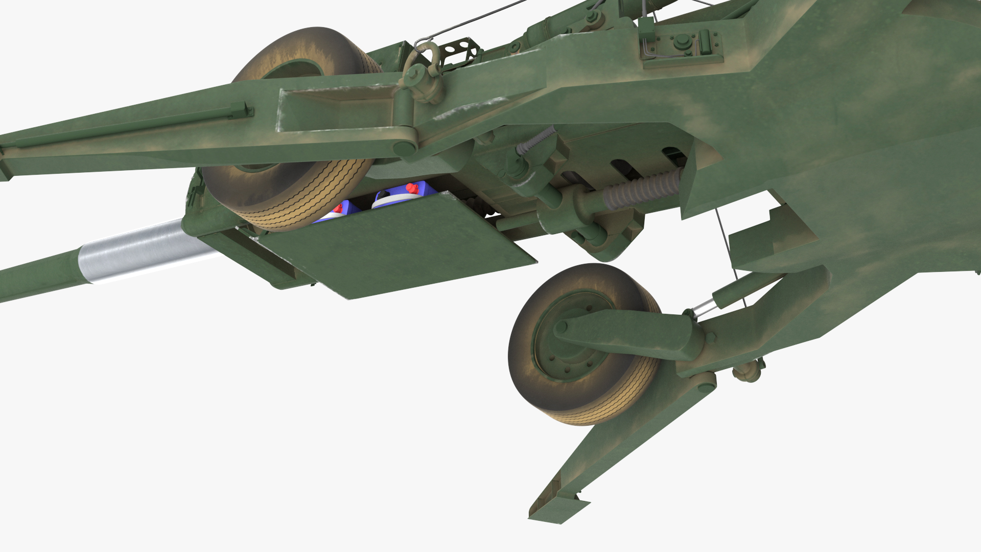 3D US Army Transport Helicopter With Howitzer M777 155mm model
