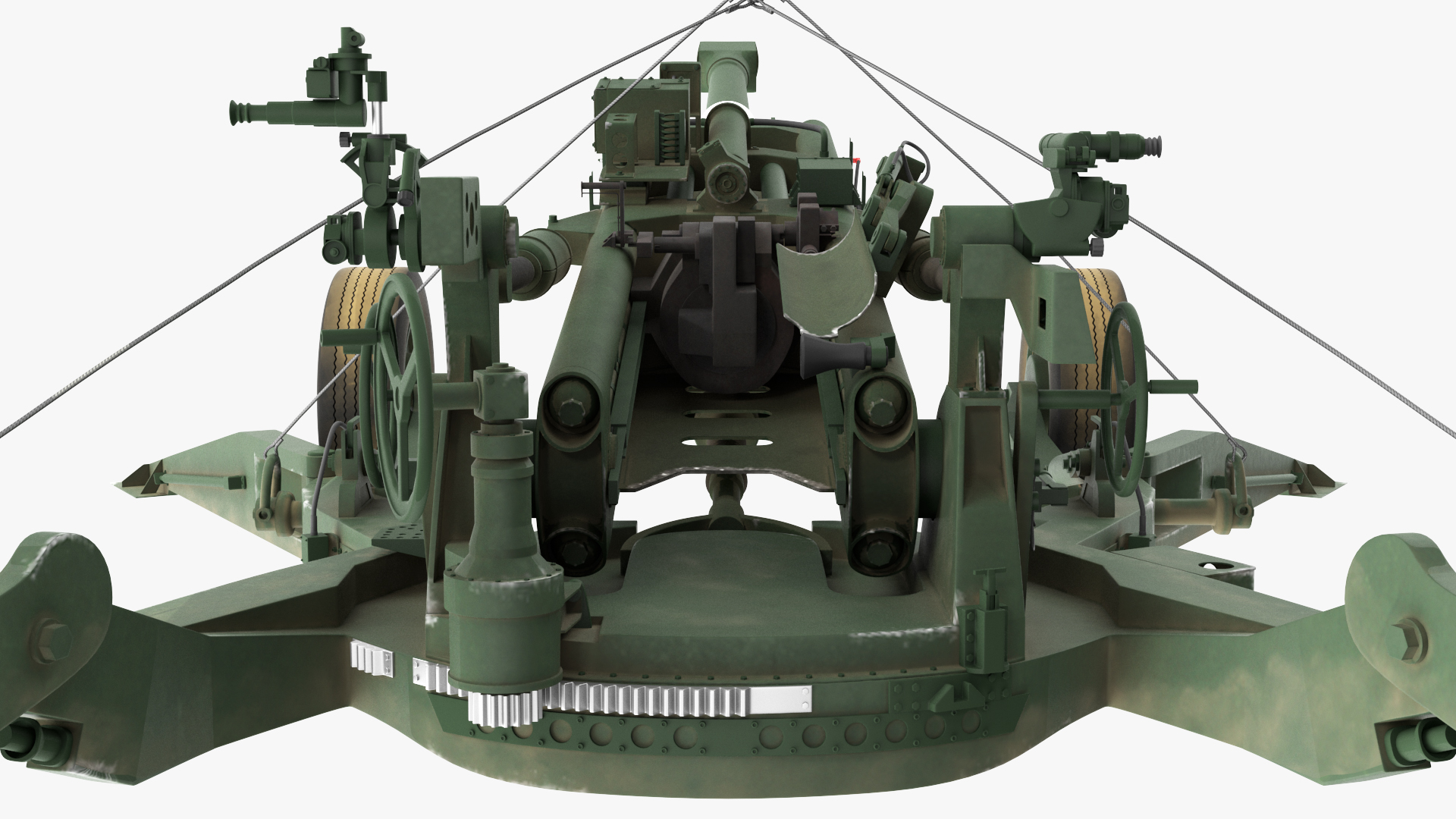 3D US Army Transport Helicopter With Howitzer M777 155mm model