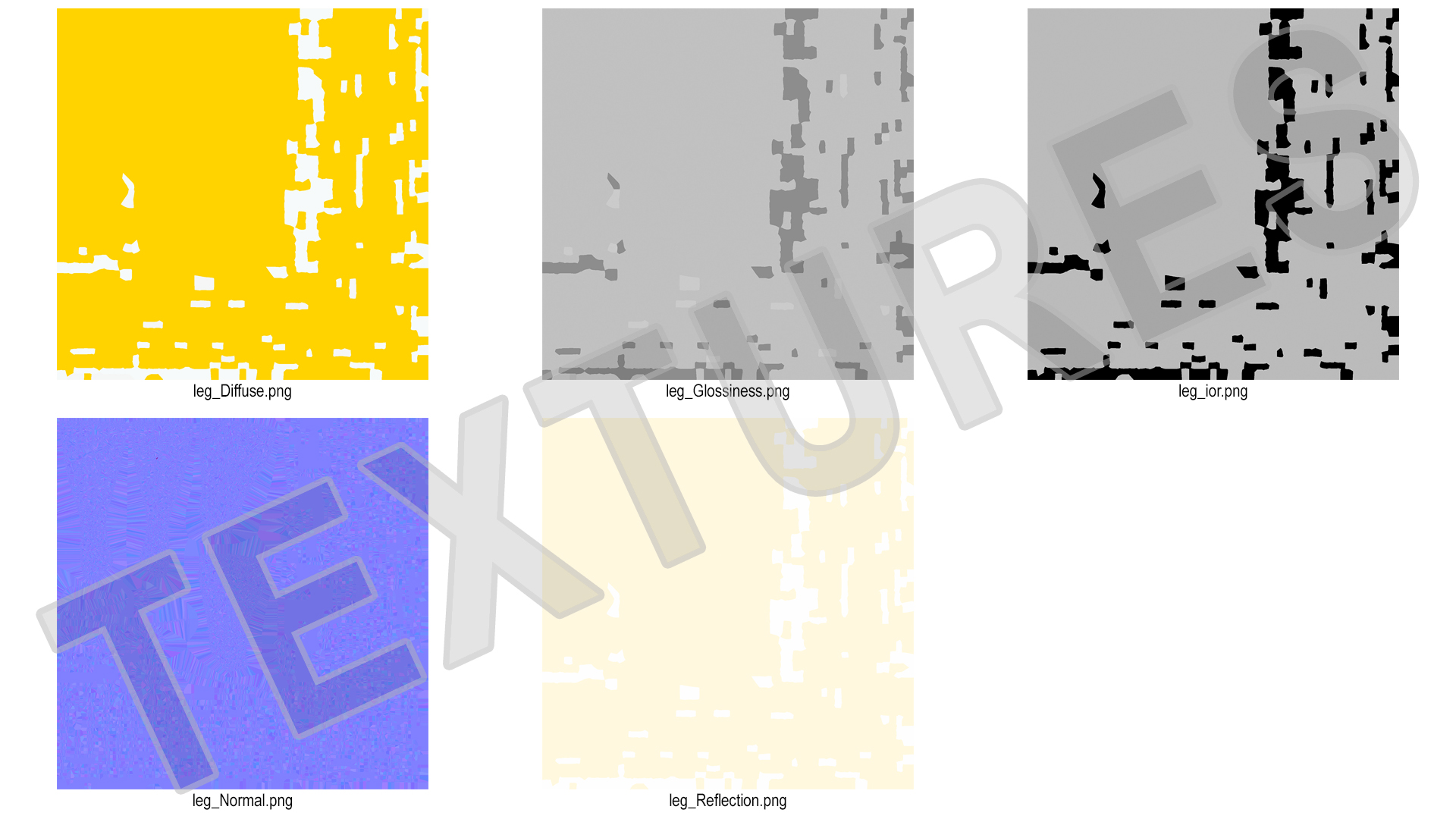 3D-Printed Orthopedic Cast Leg Yellow 3D