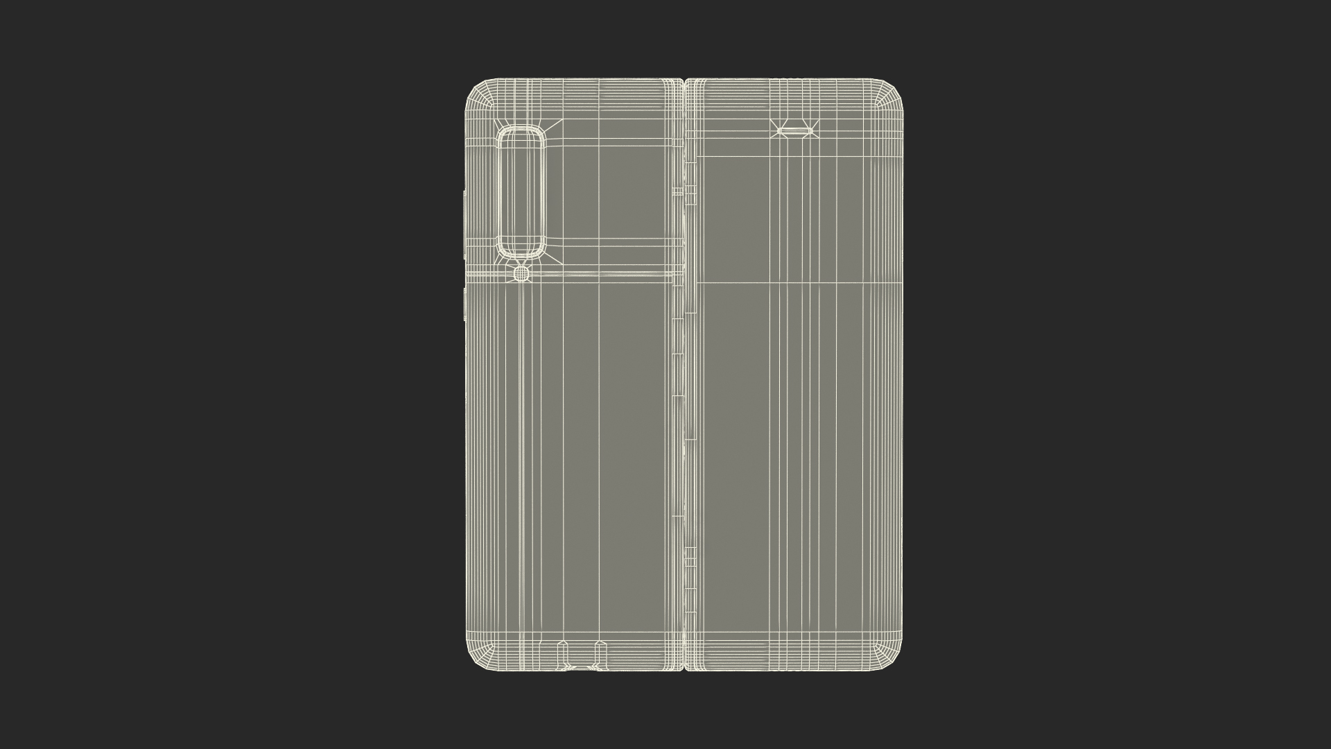 3D model Samsung Galaxy Fold Black