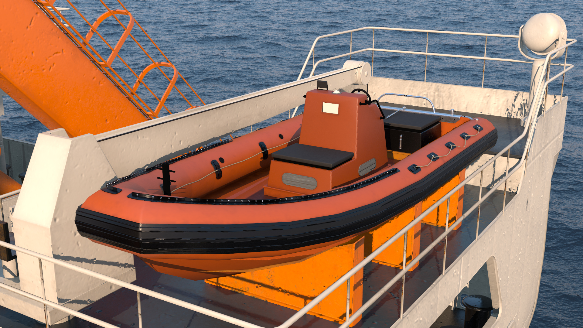 3D Multipurpose Research Vessel model