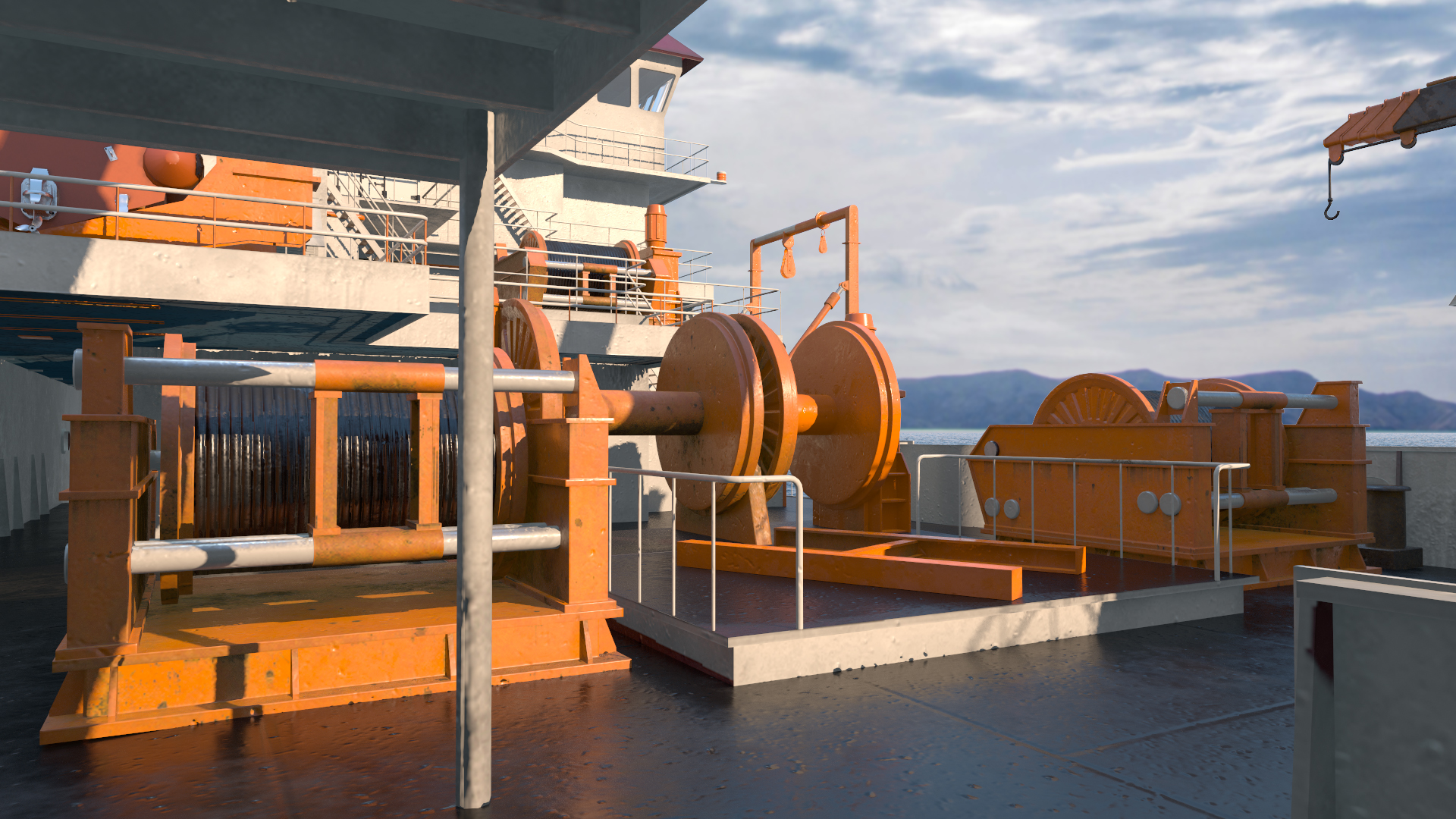 3D Multipurpose Research Vessel model