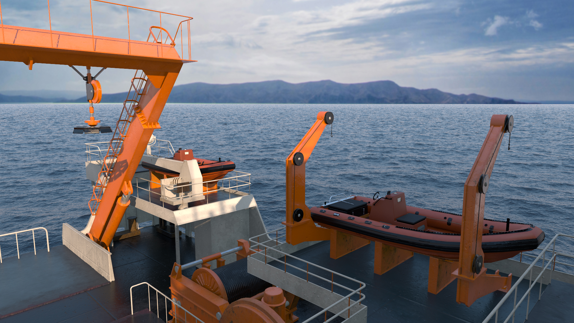 3D Multipurpose Research Vessel model