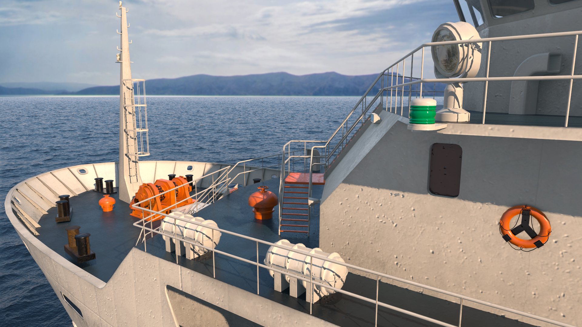 3D Multipurpose Research Vessel model