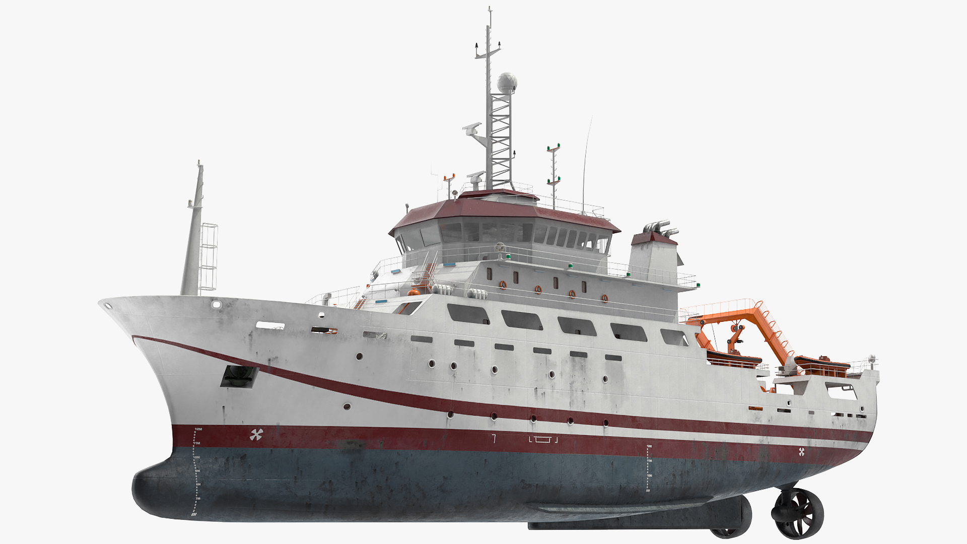 3D Multipurpose Research Vessel model