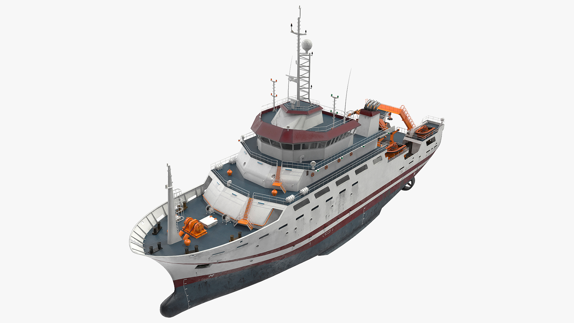 3D Multipurpose Research Vessel model
