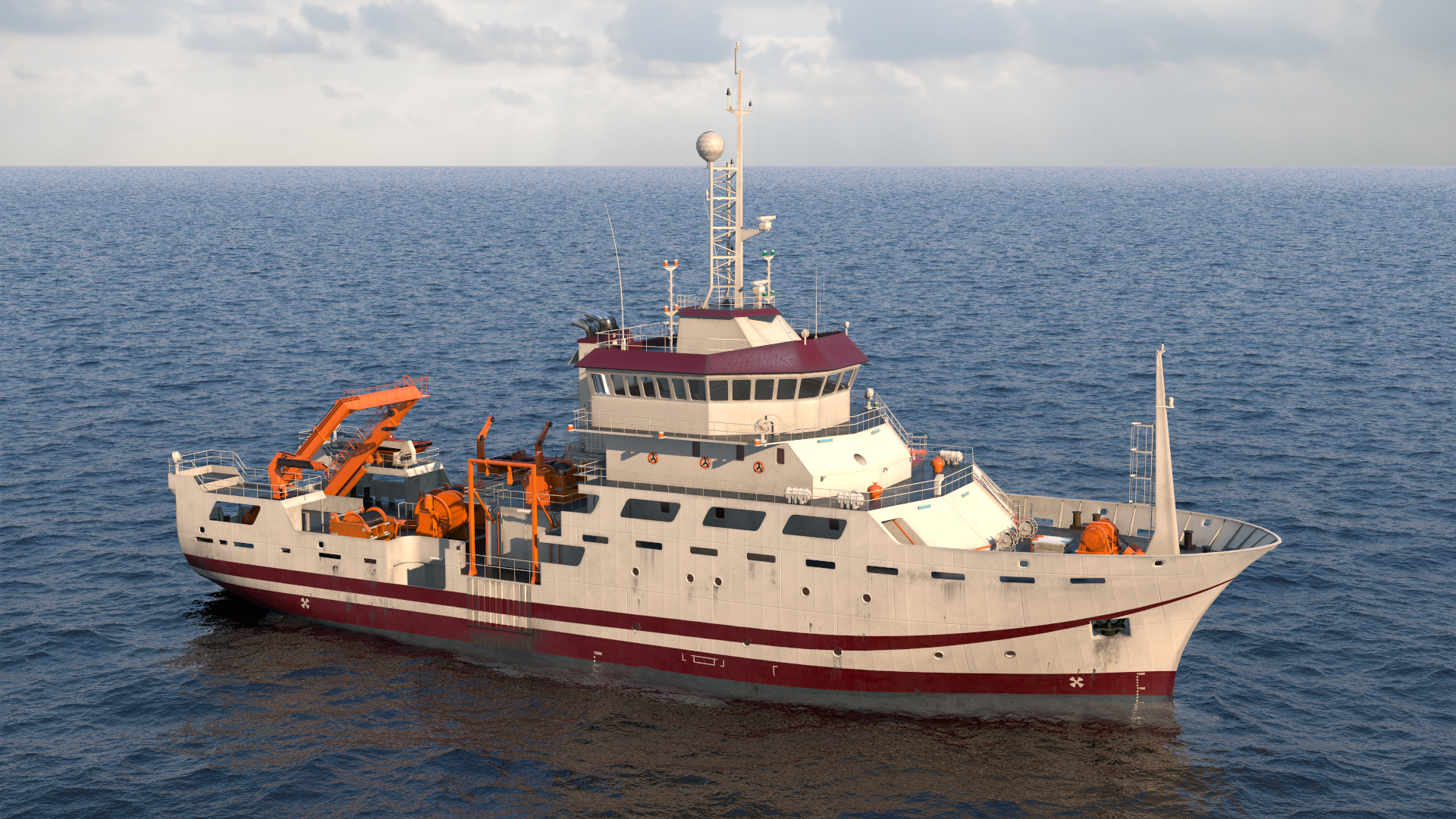 3D Multipurpose Research Vessel model