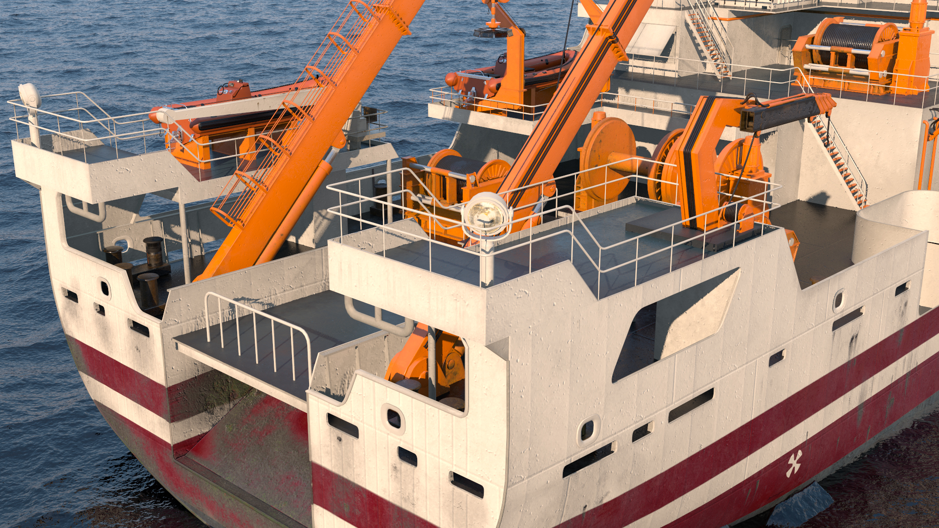 3D Multipurpose Research Vessel model