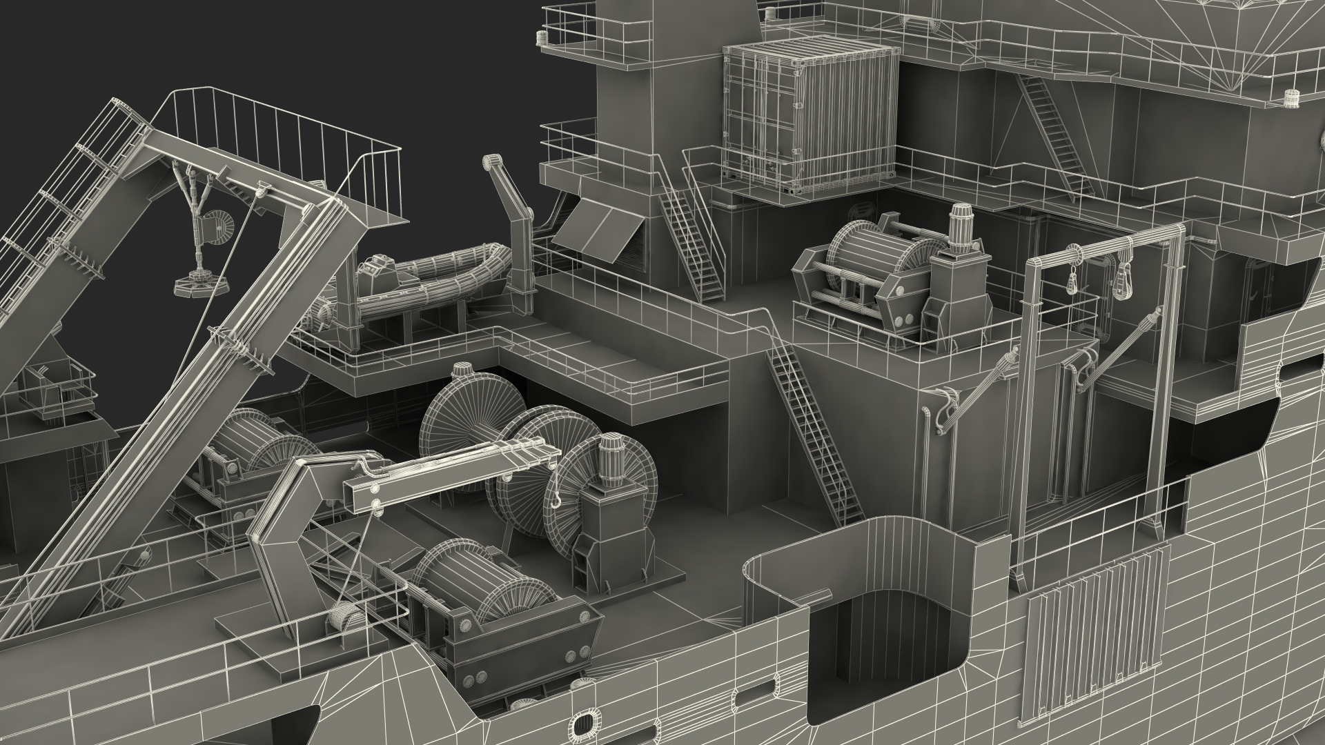 3D Multipurpose Research Vessel model