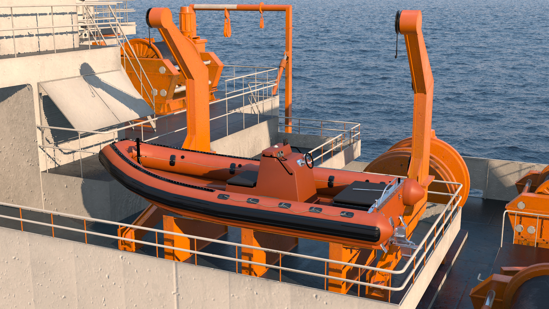 3D Multipurpose Research Vessel model