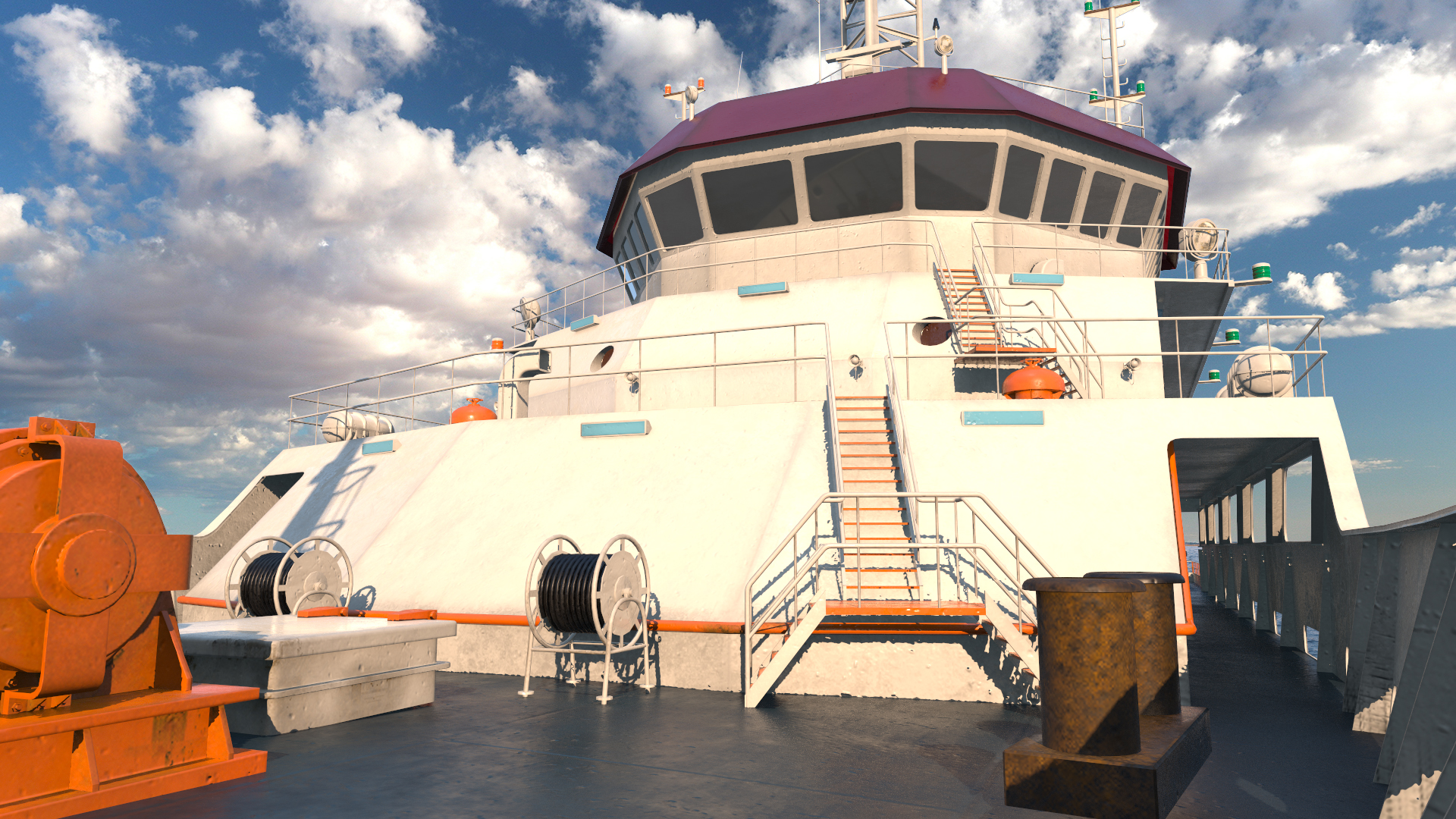 3D Multipurpose Research Vessel model