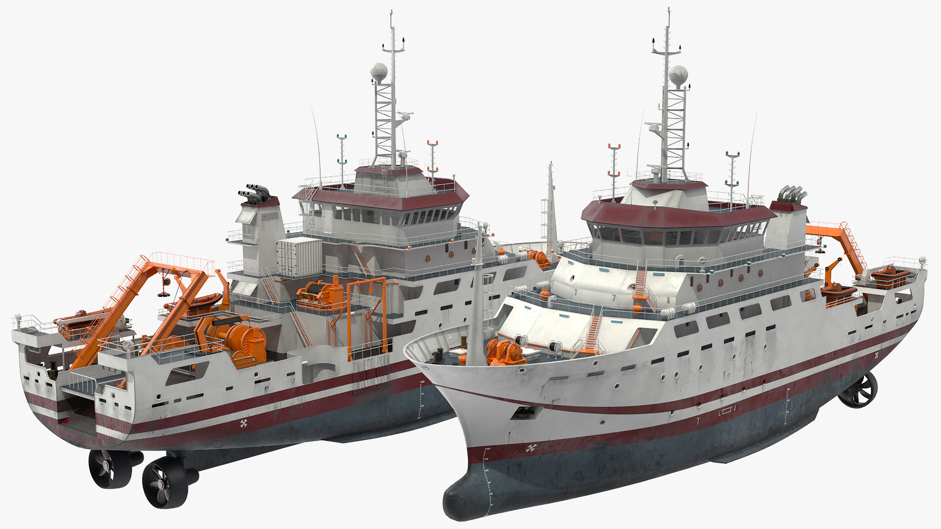 3D Multipurpose Research Vessel model