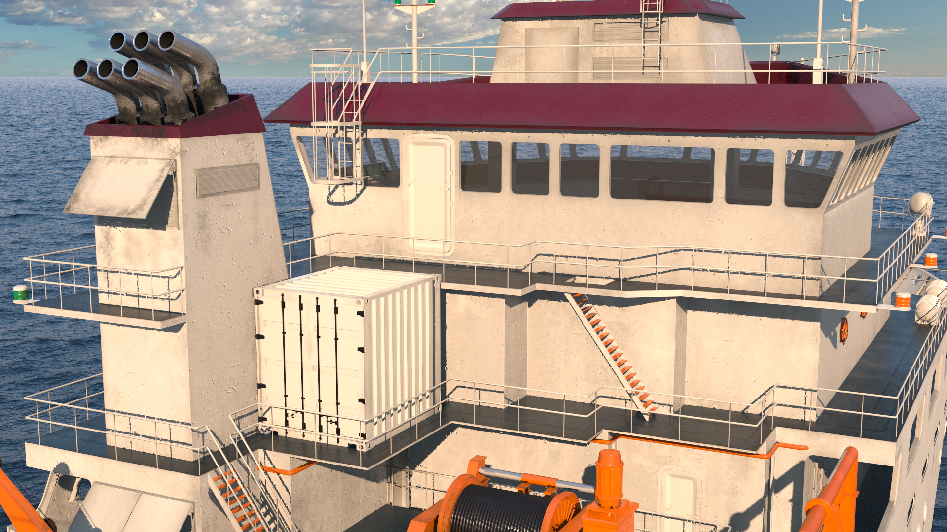 3D Multipurpose Research Vessel model