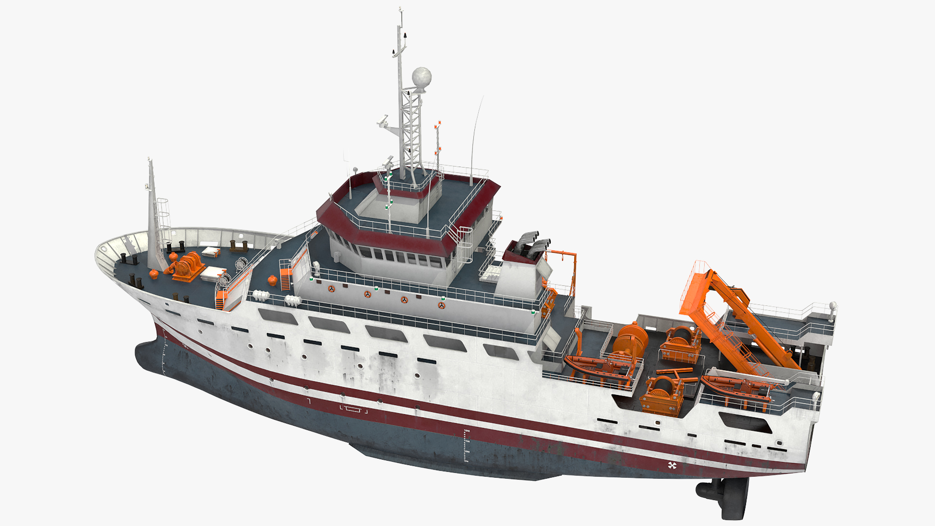3D Multipurpose Research Vessel model