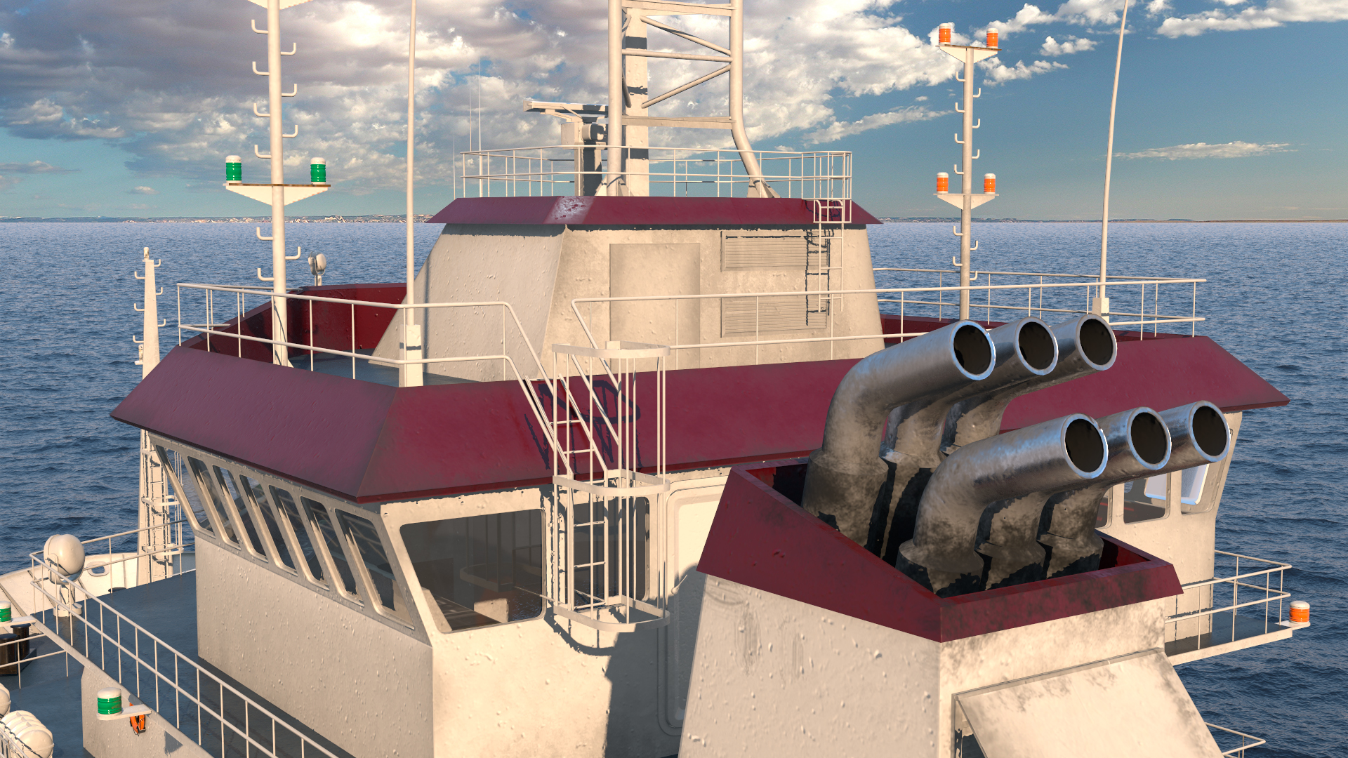 3D Multipurpose Research Vessel model