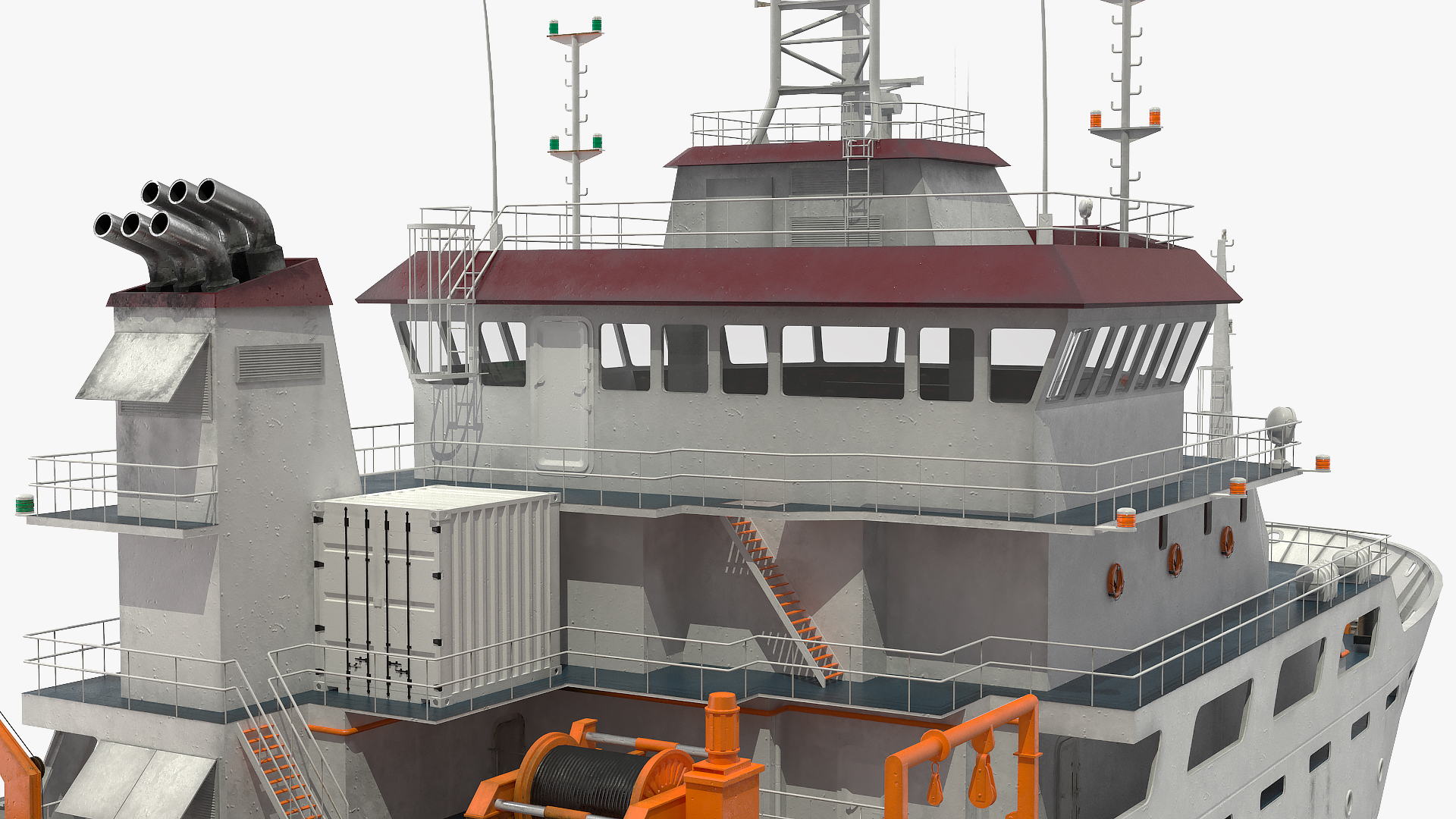 3D Multipurpose Research Vessel model