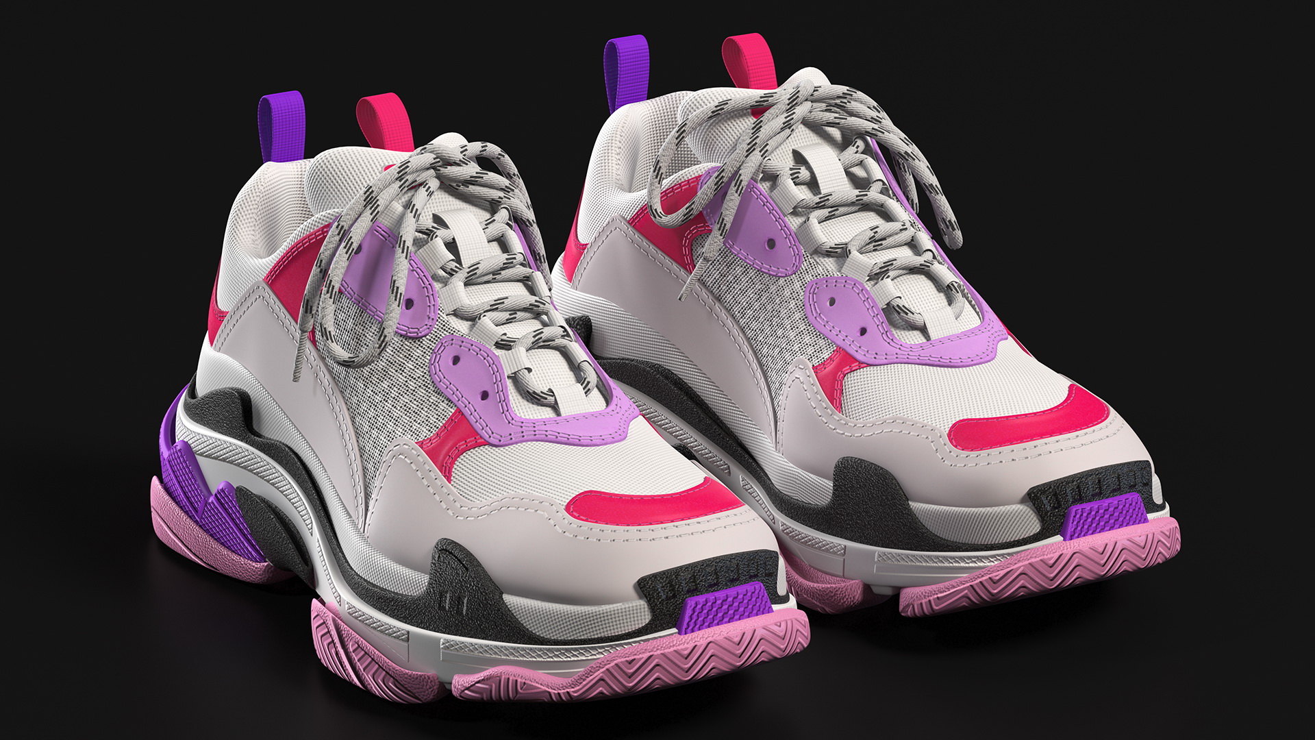 Ugly Sneakers Multicolor 3D model