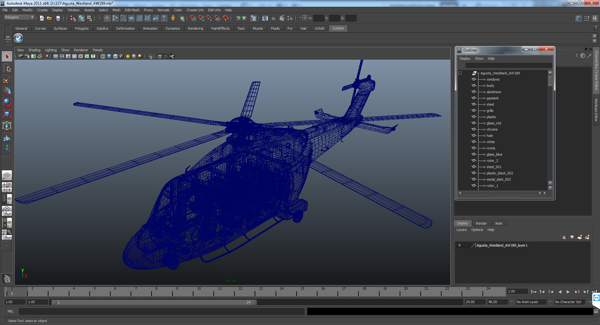 3D Agusta Westland AW189