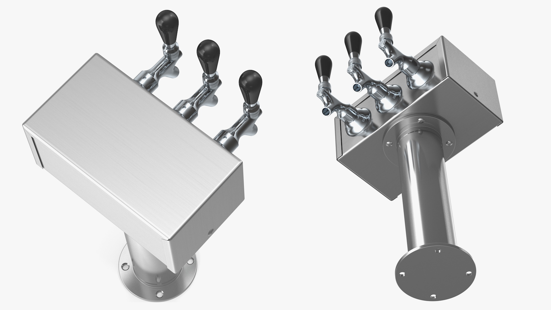 Triple Faucet Beer Tower 3D model