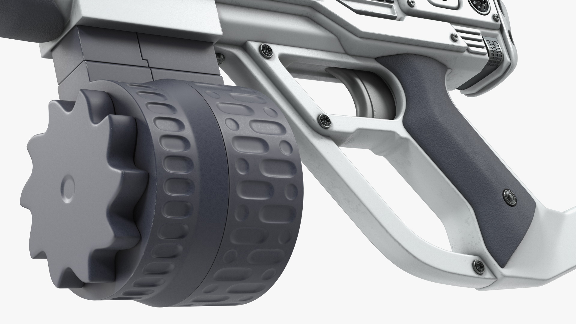 3D Futuristic Rifle with Bullet model