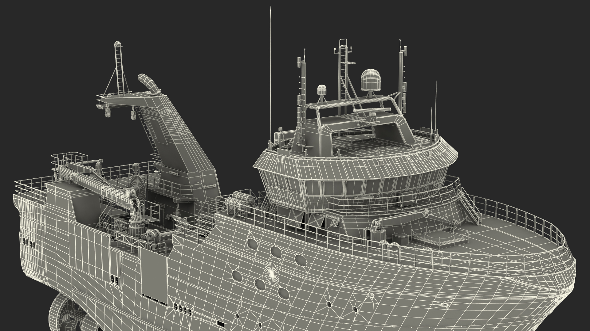 Trawler Fishing Vessel 3D