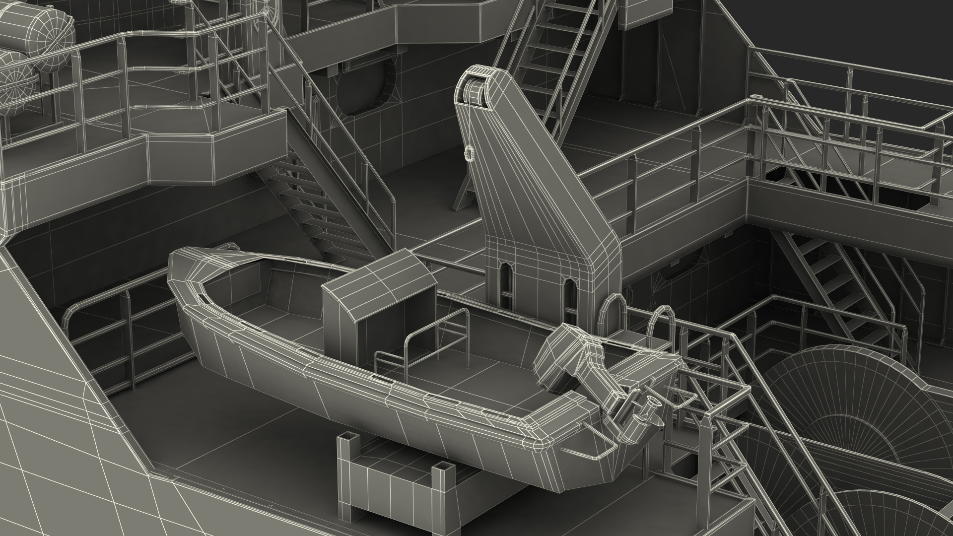 Trawler Fishing Vessel 3D