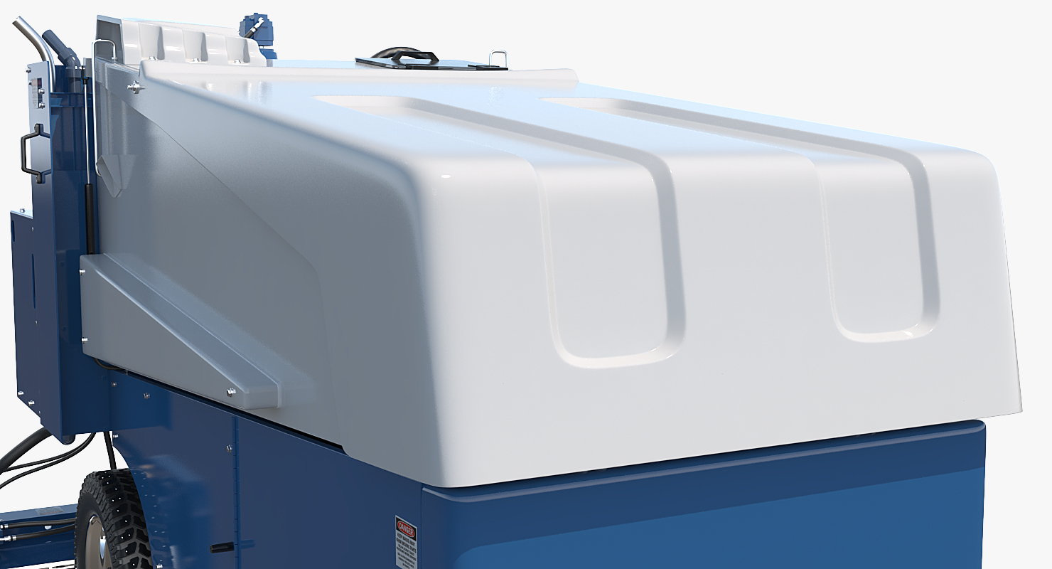 3D Electric Ice Resurfacer Machine Zamboni Rigged