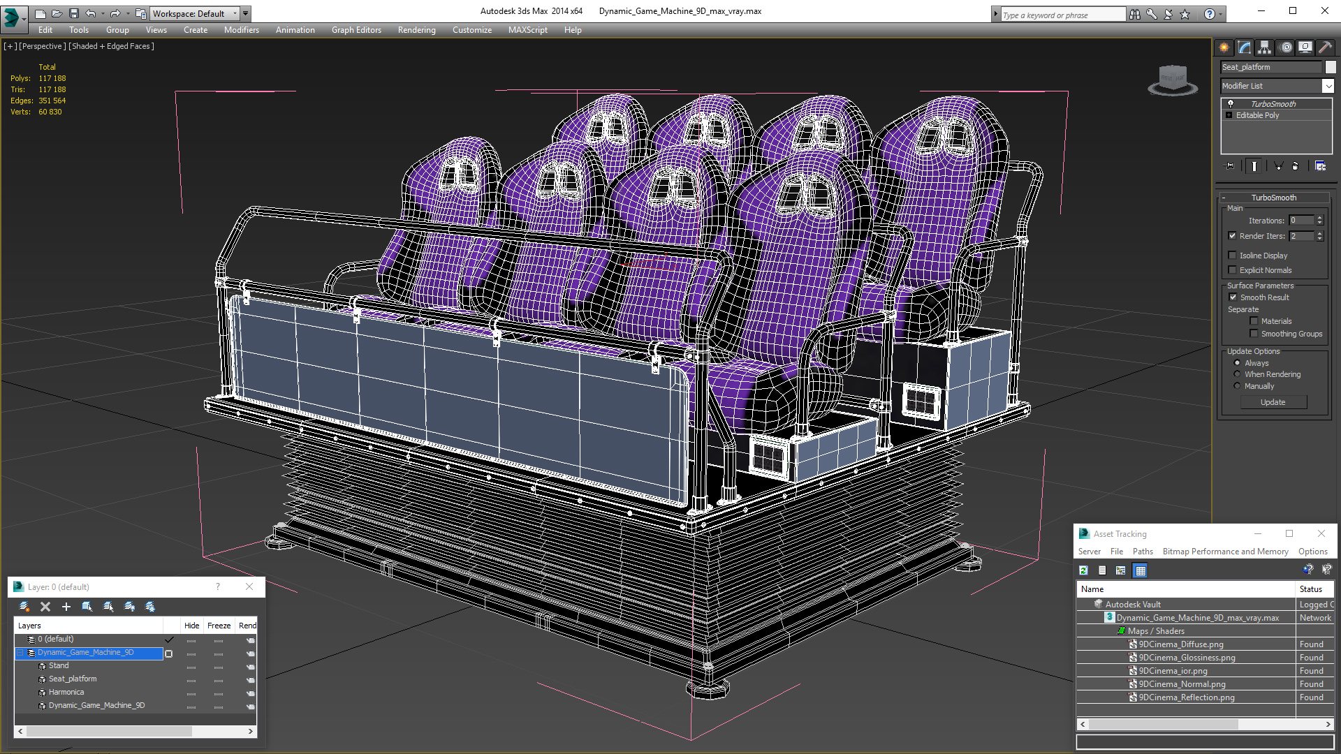 3D Dynamic Game Machine 9D model