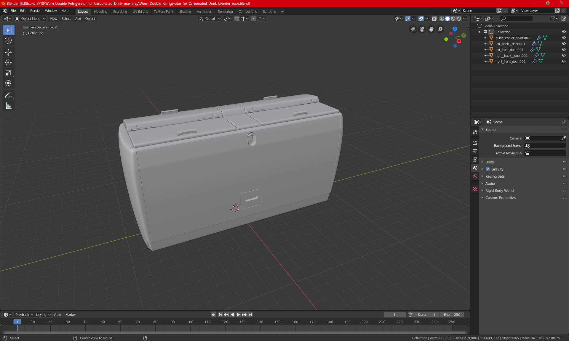 Double Cooler for Carbonated Drink 3D model
