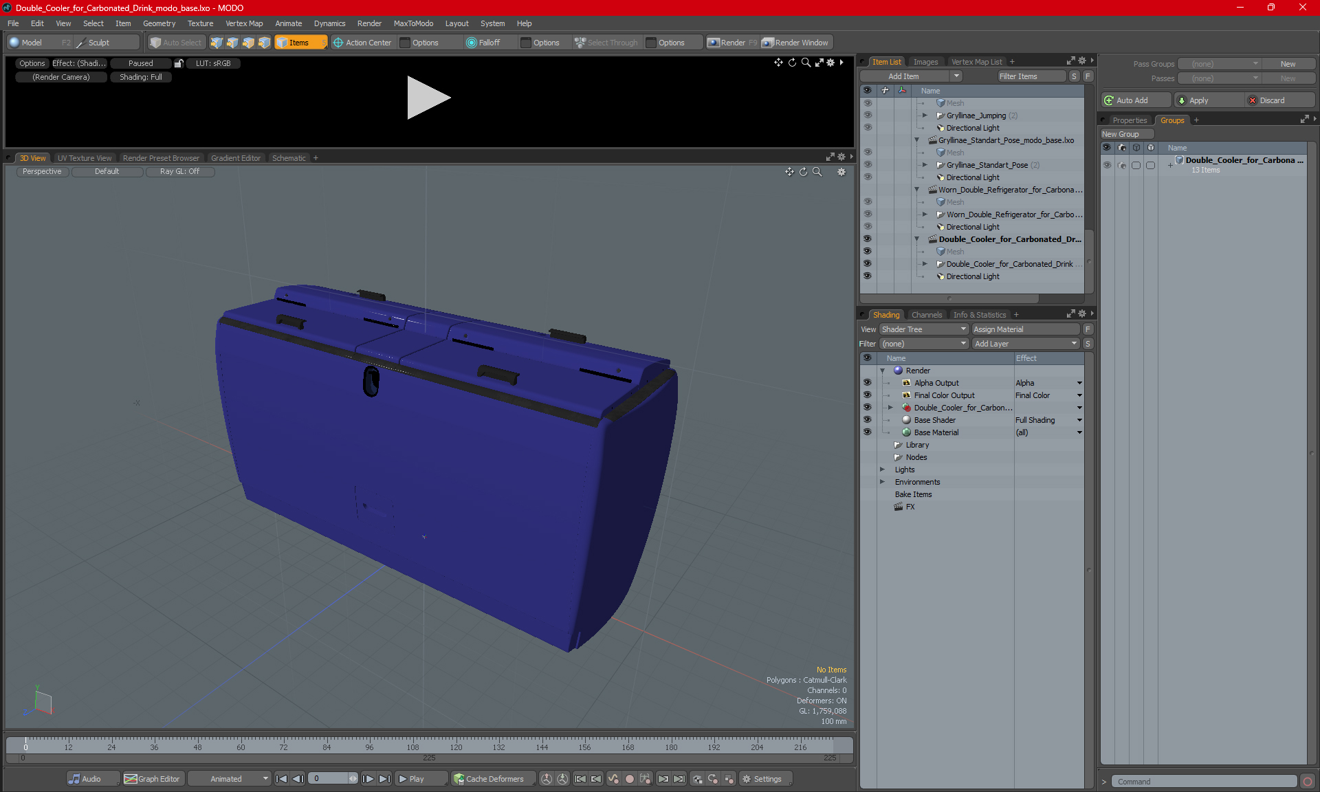Double Cooler for Carbonated Drink 3D model