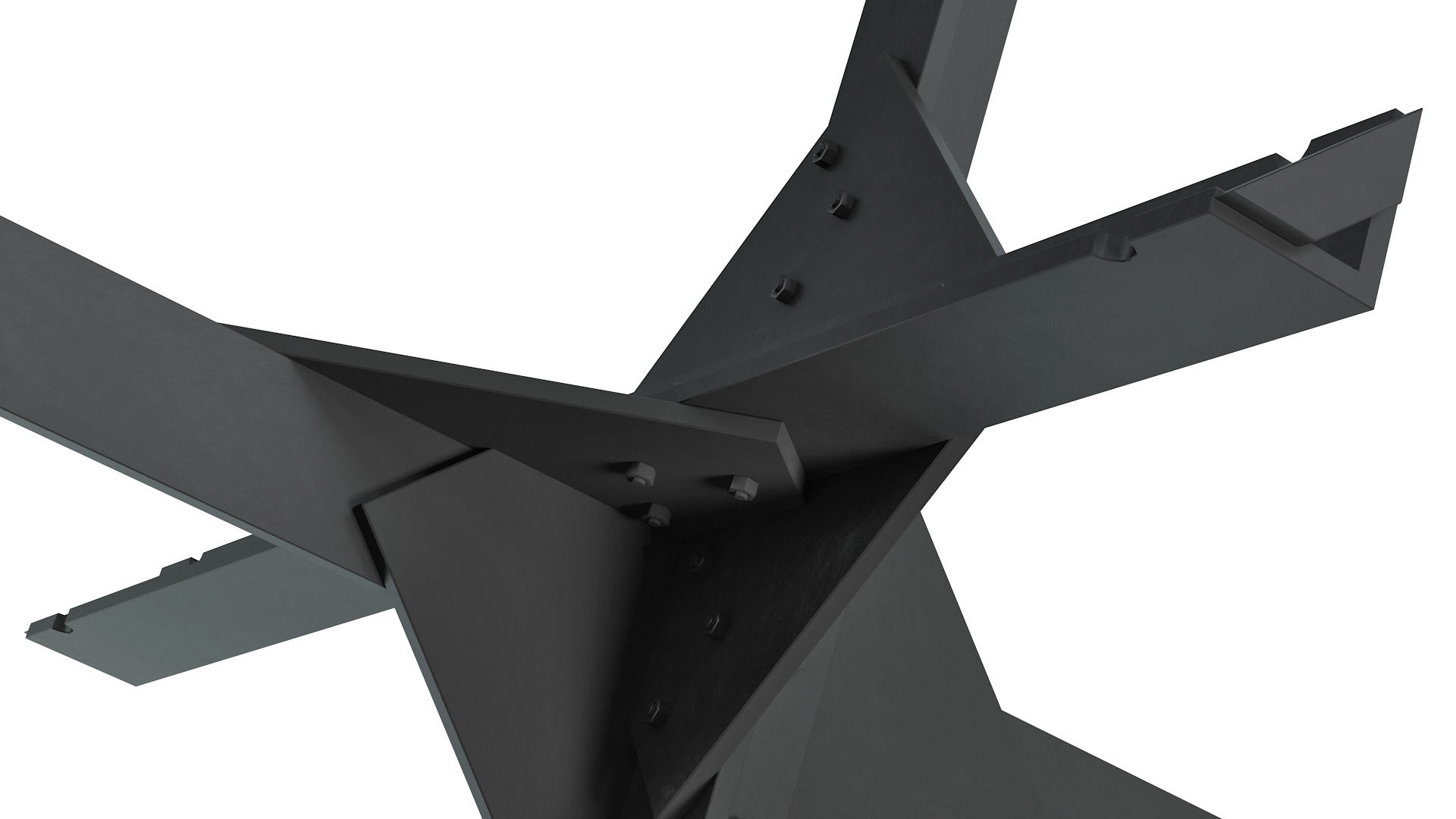 3D Czech Hedgehog Anti Tank Obstacle model