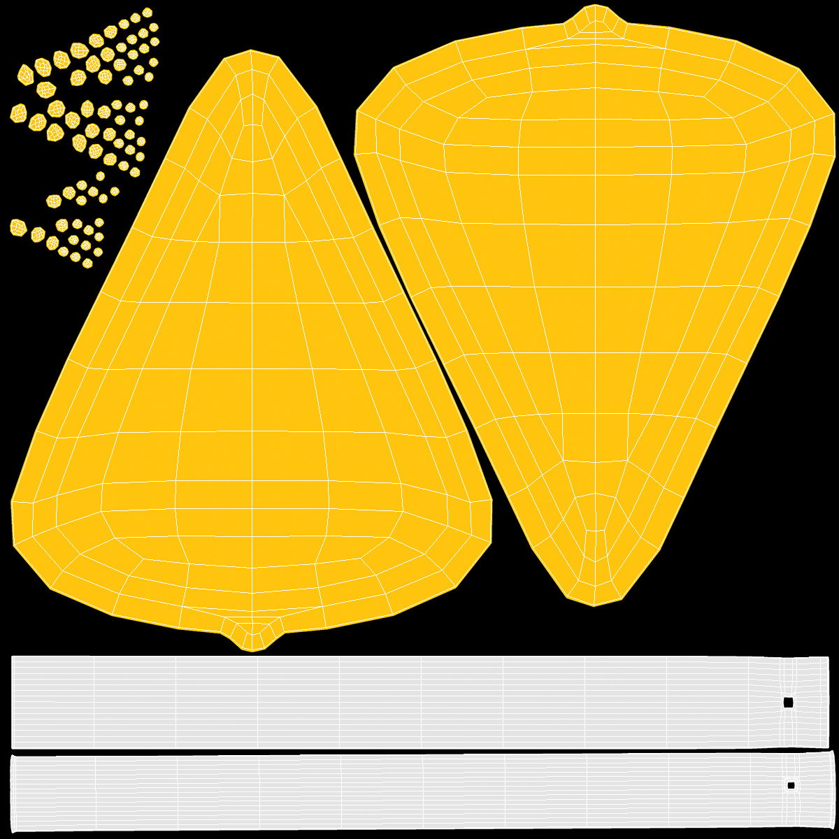 Triangle Form Yellow Lollipop 3D model