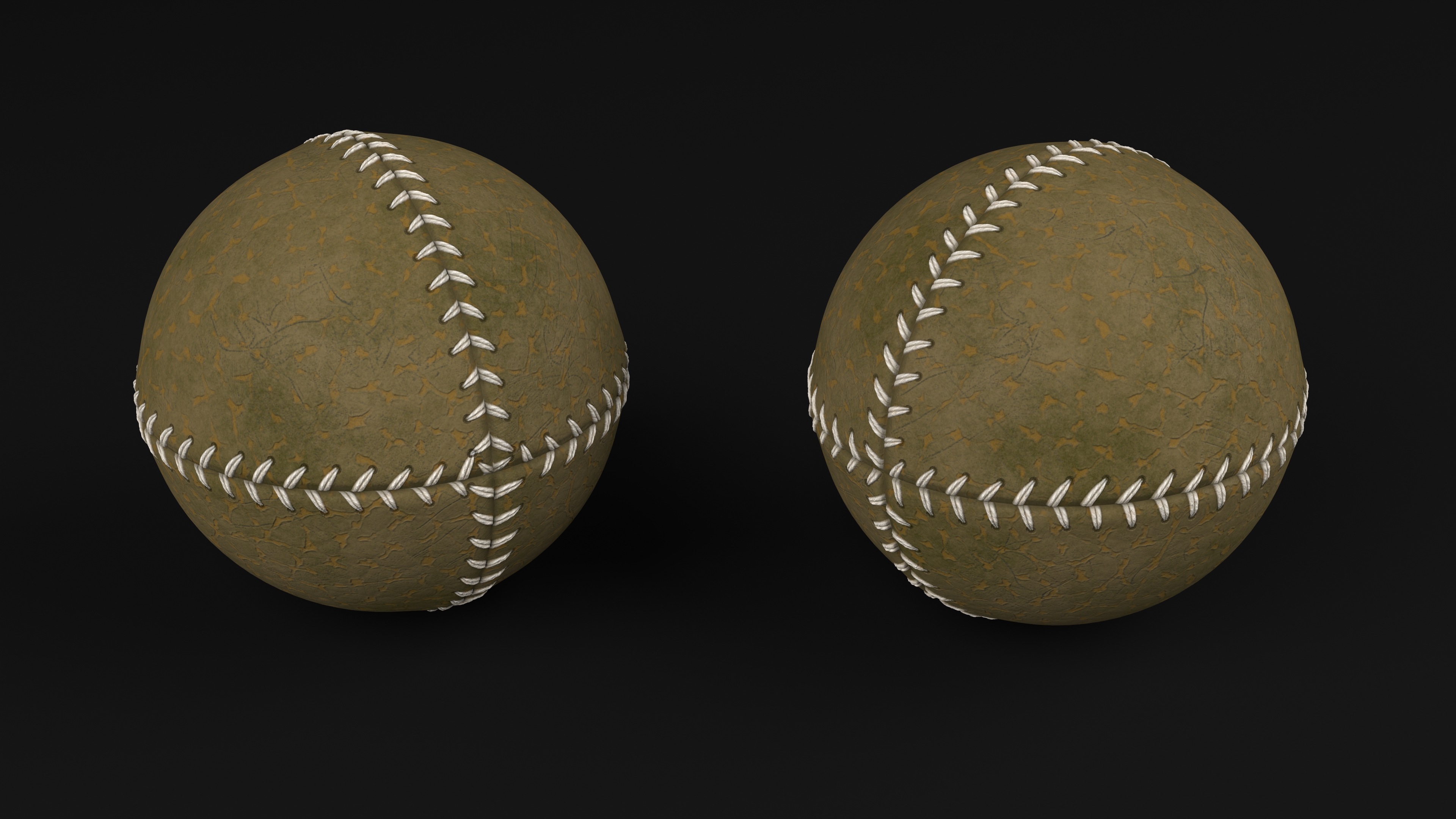 3D Vintage_Baseball_Ball_1840_1870