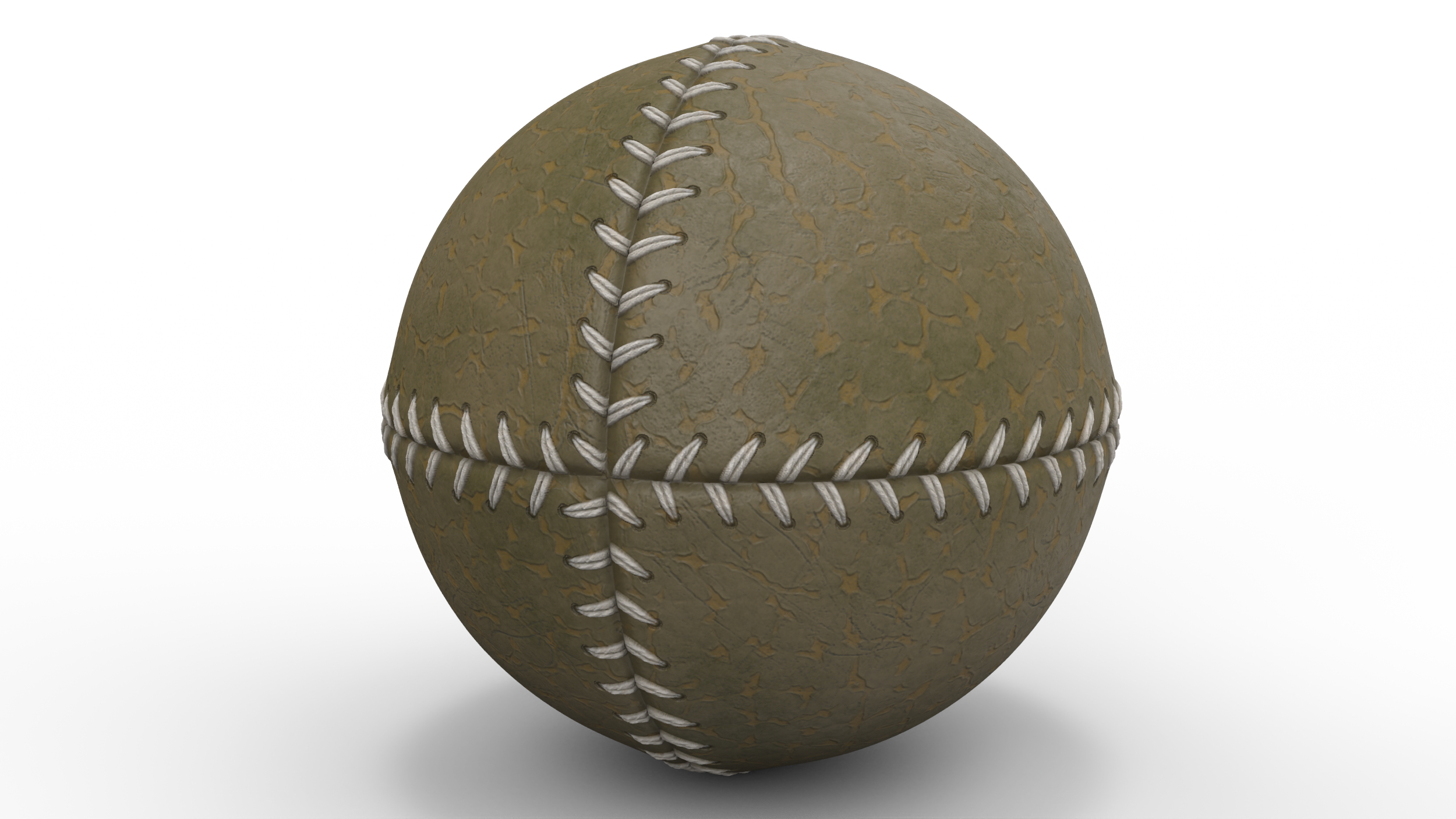 3D Vintage_Baseball_Ball_1840_1870
