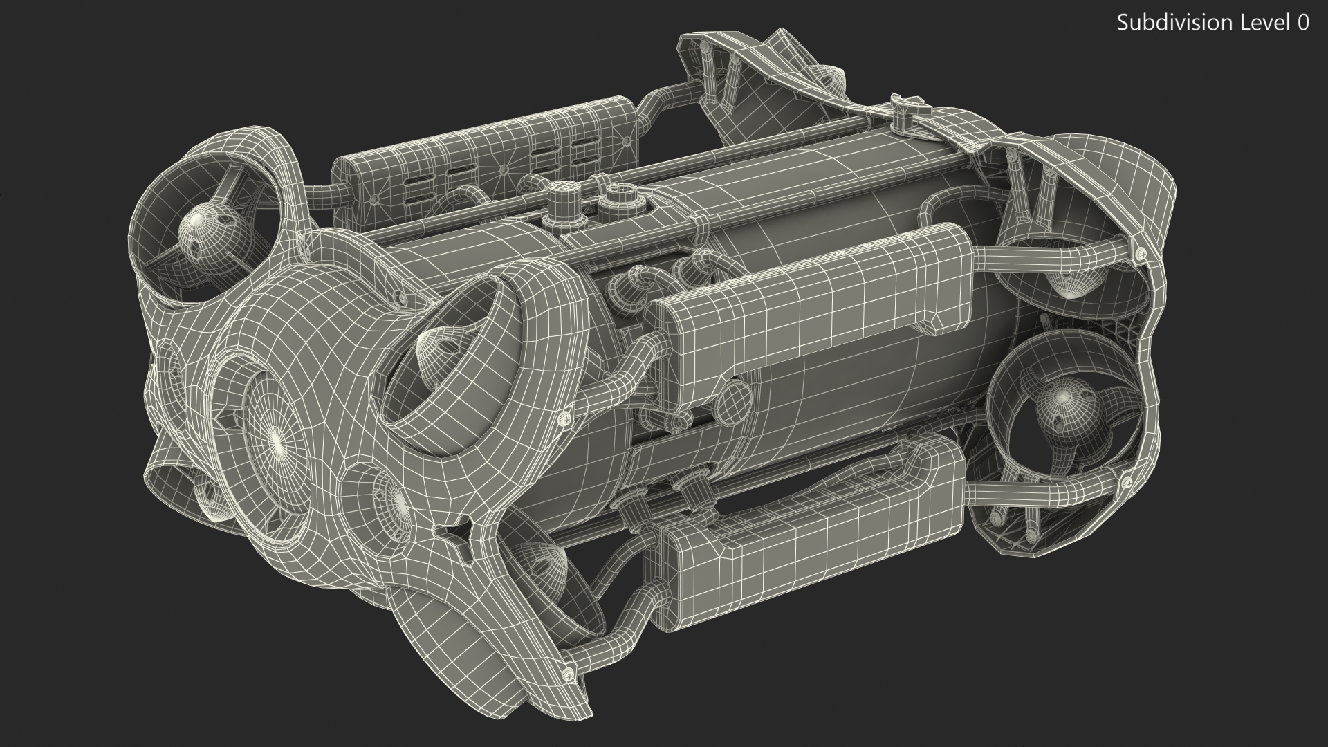 Professional Underwater Drone 3D model