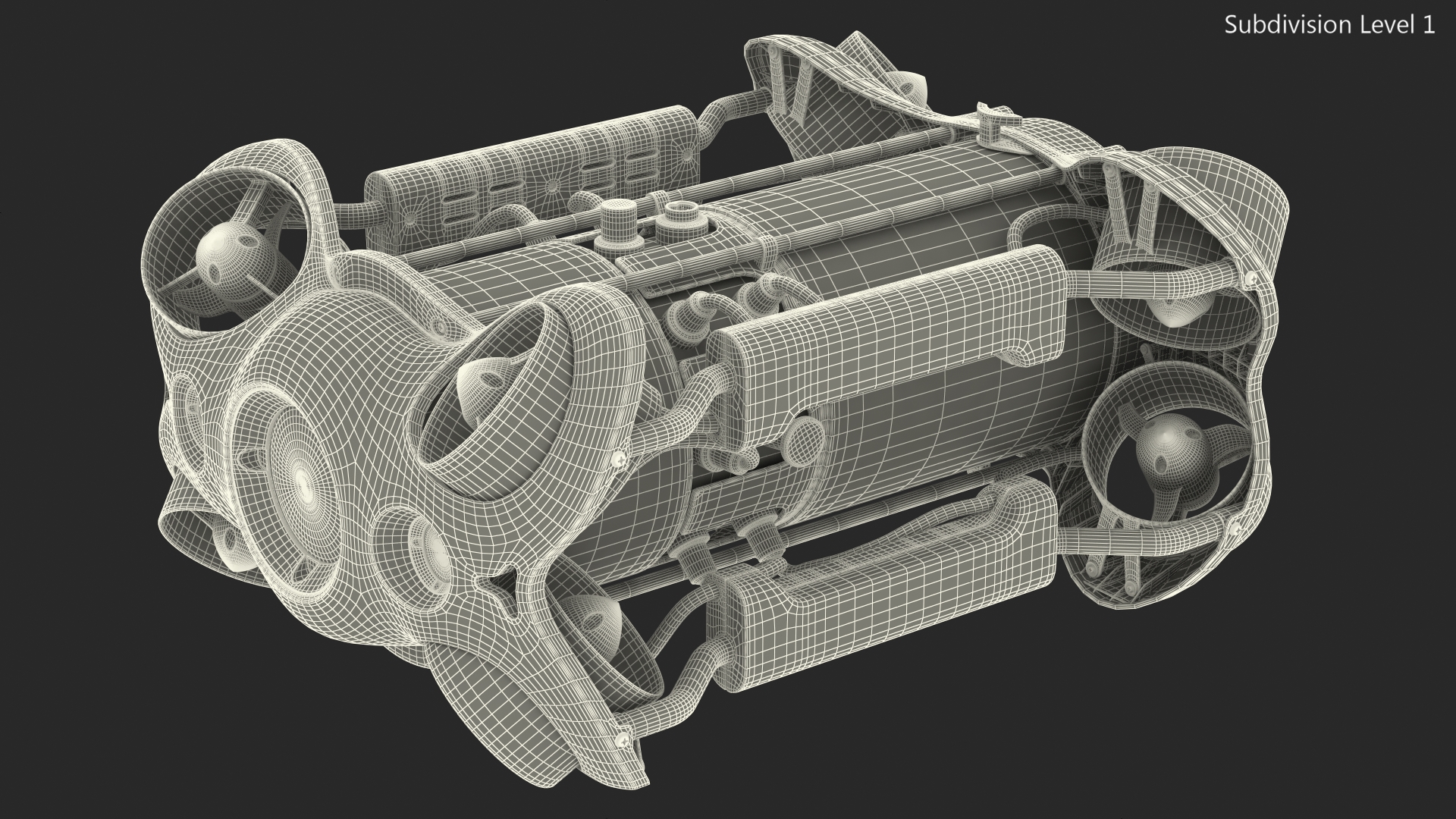 Professional Underwater Drone 3D model