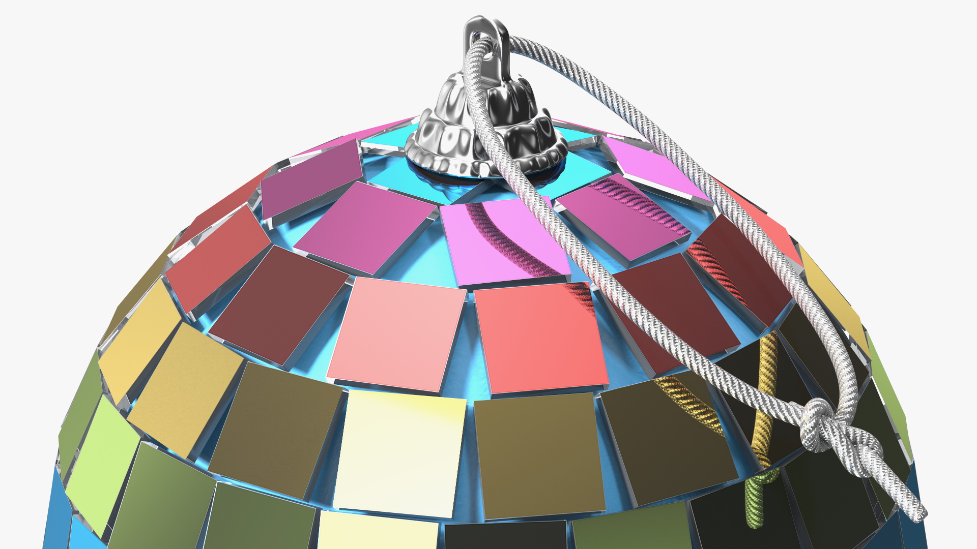 Christmas Tree Disco Ball Small Colored 3D model